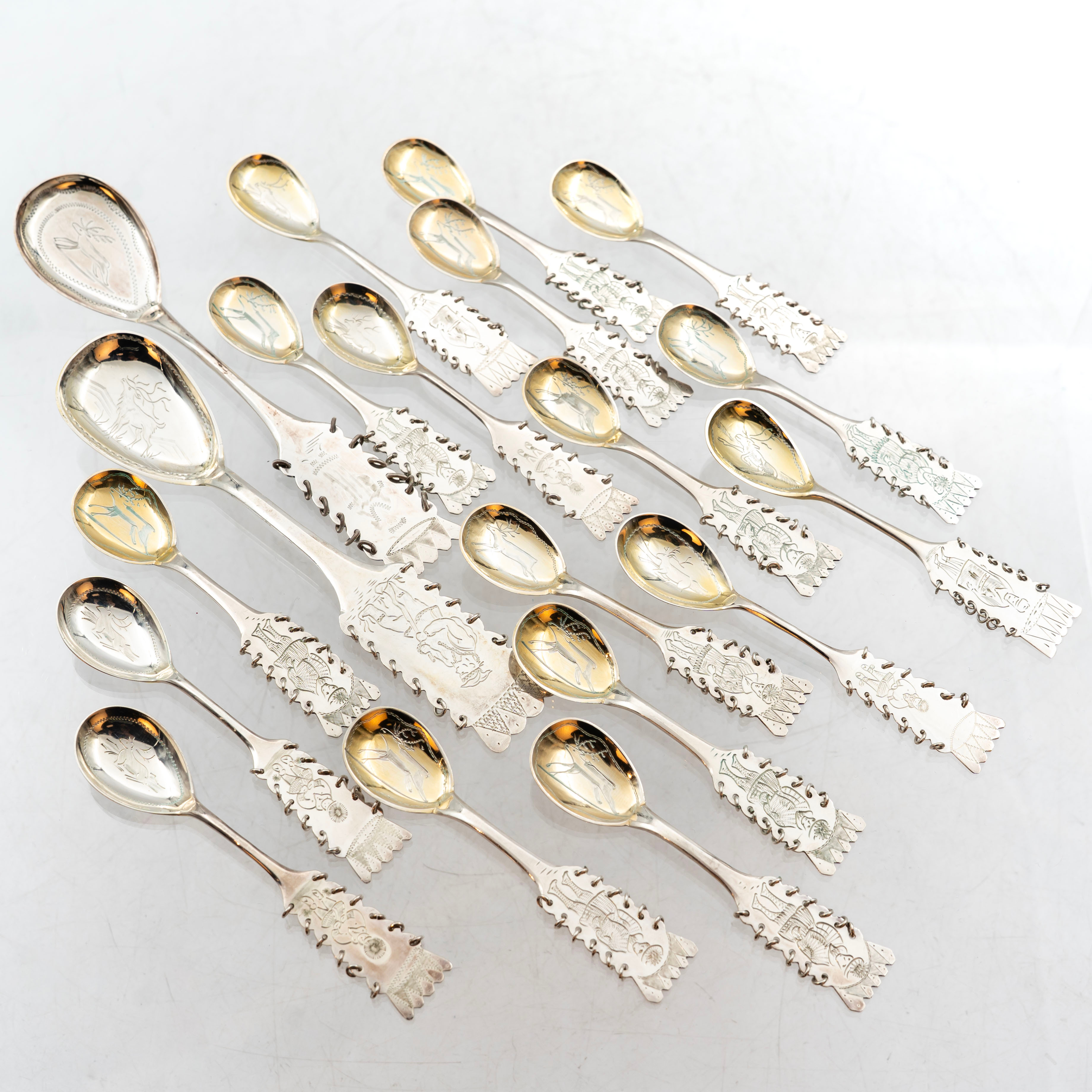 SAMLING SKEDAR, 19 st, Silver, 1900-tal.