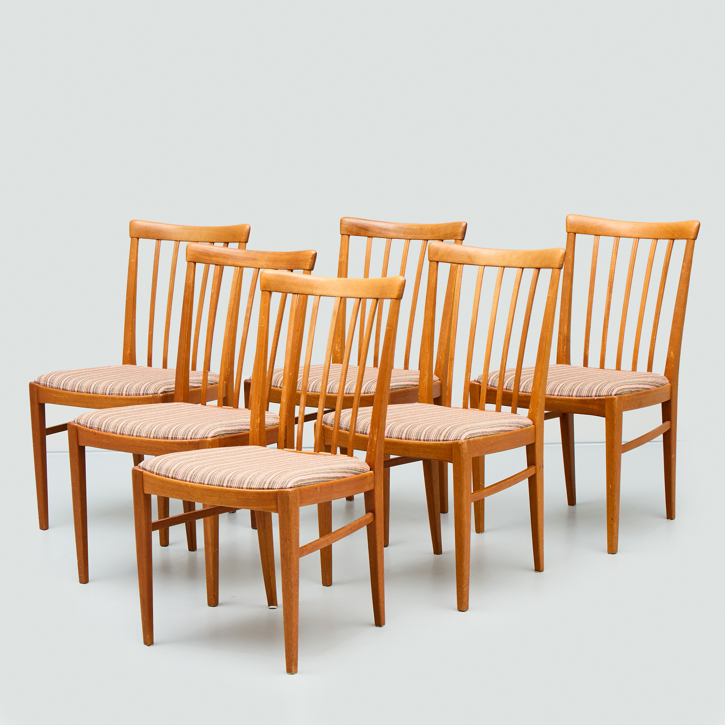 CARL MALMSTEN. Stolar, "Herrgården", Bodafors, 1960, 6 st.