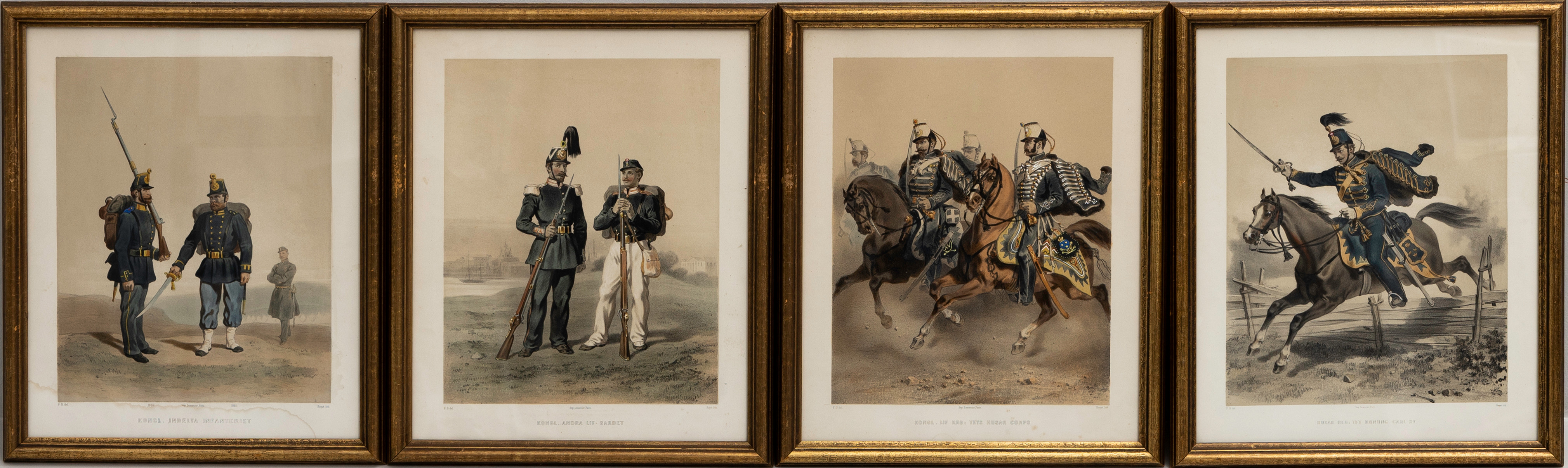 FRITZ VON DARDEL. efter, 4 st, grafiska blad.