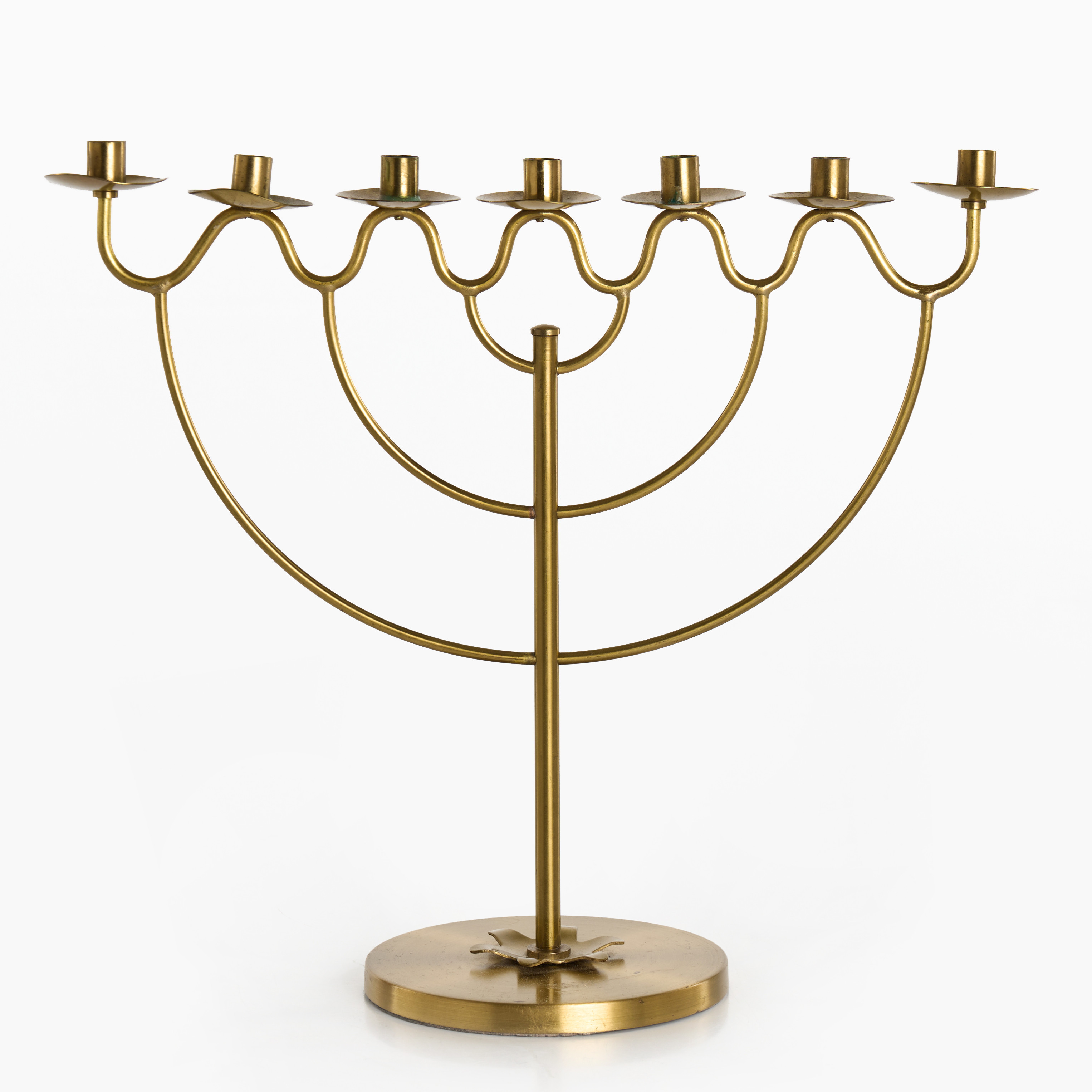 KANDELABER, mässing, 1940/50-tal. Swedish Modern. Möjligen Lars Holmström.