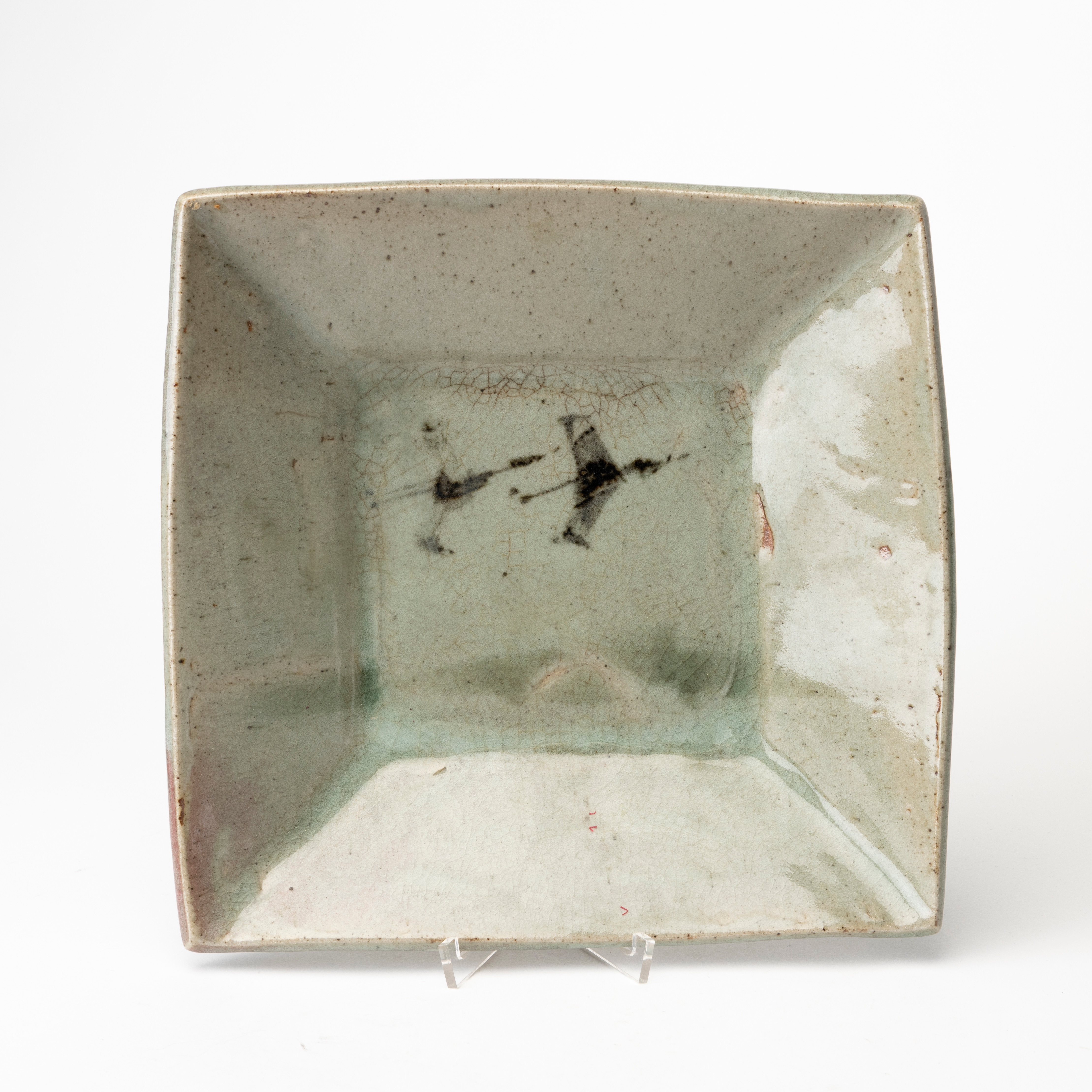 EMI FUJII (1939-). Fat, glaserad keramik, stämpelsignerad EF, 1900/2000-tal.