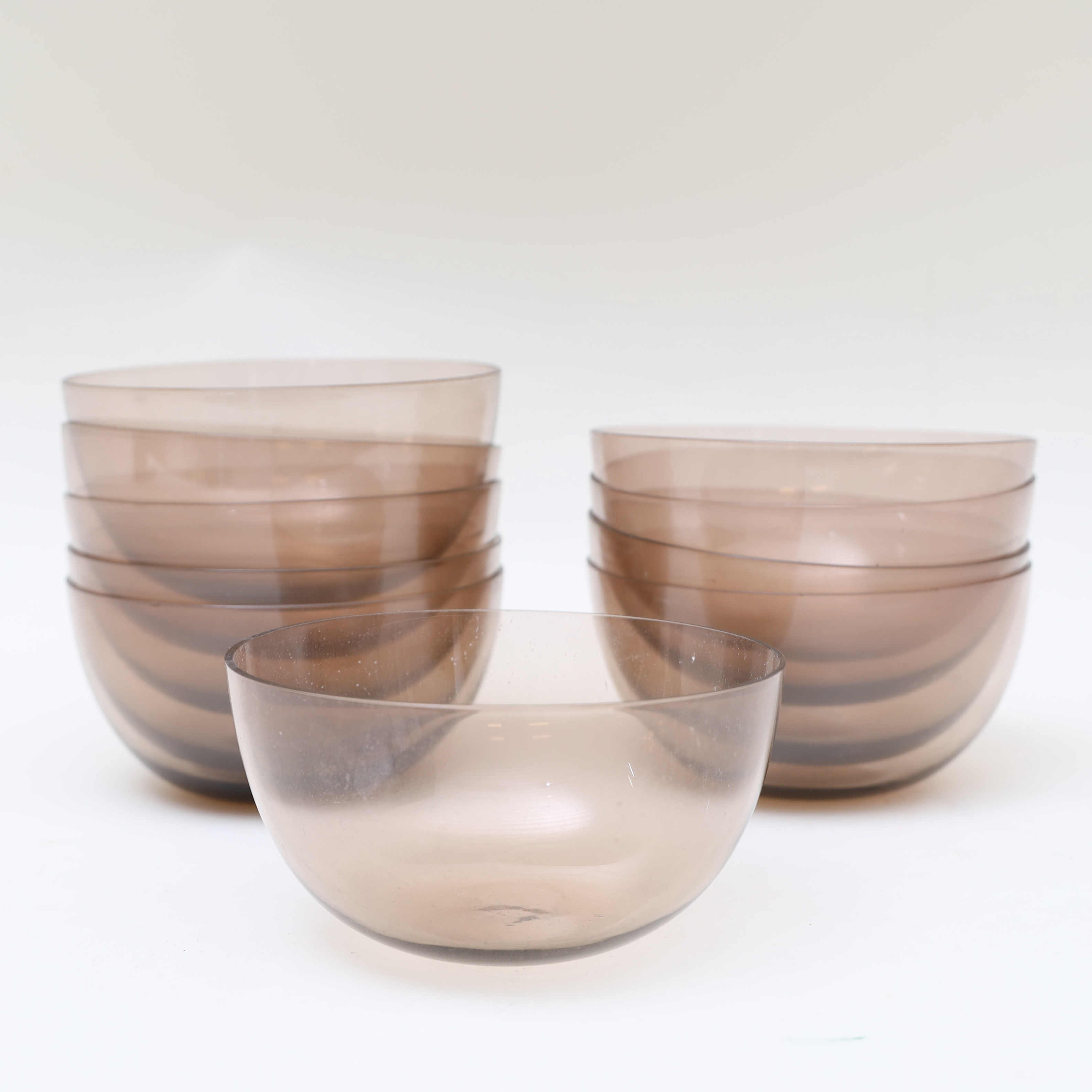 DESSERTSKÅLAR, 10st, 1900-talets första hälft.