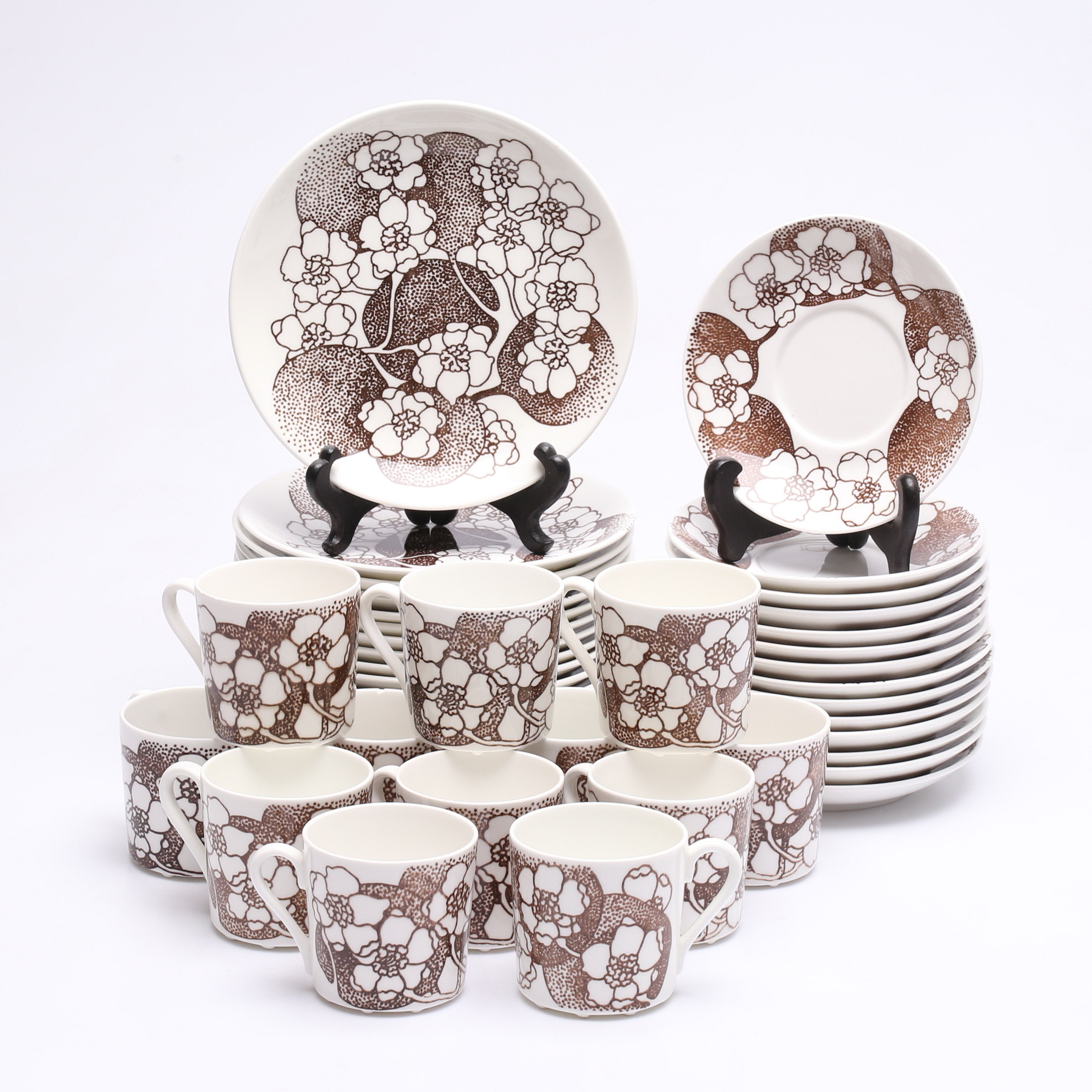 PAUL HOFF. kaffeservisdelar, 29 delar, porslin, "Emma", Gustavsberg.