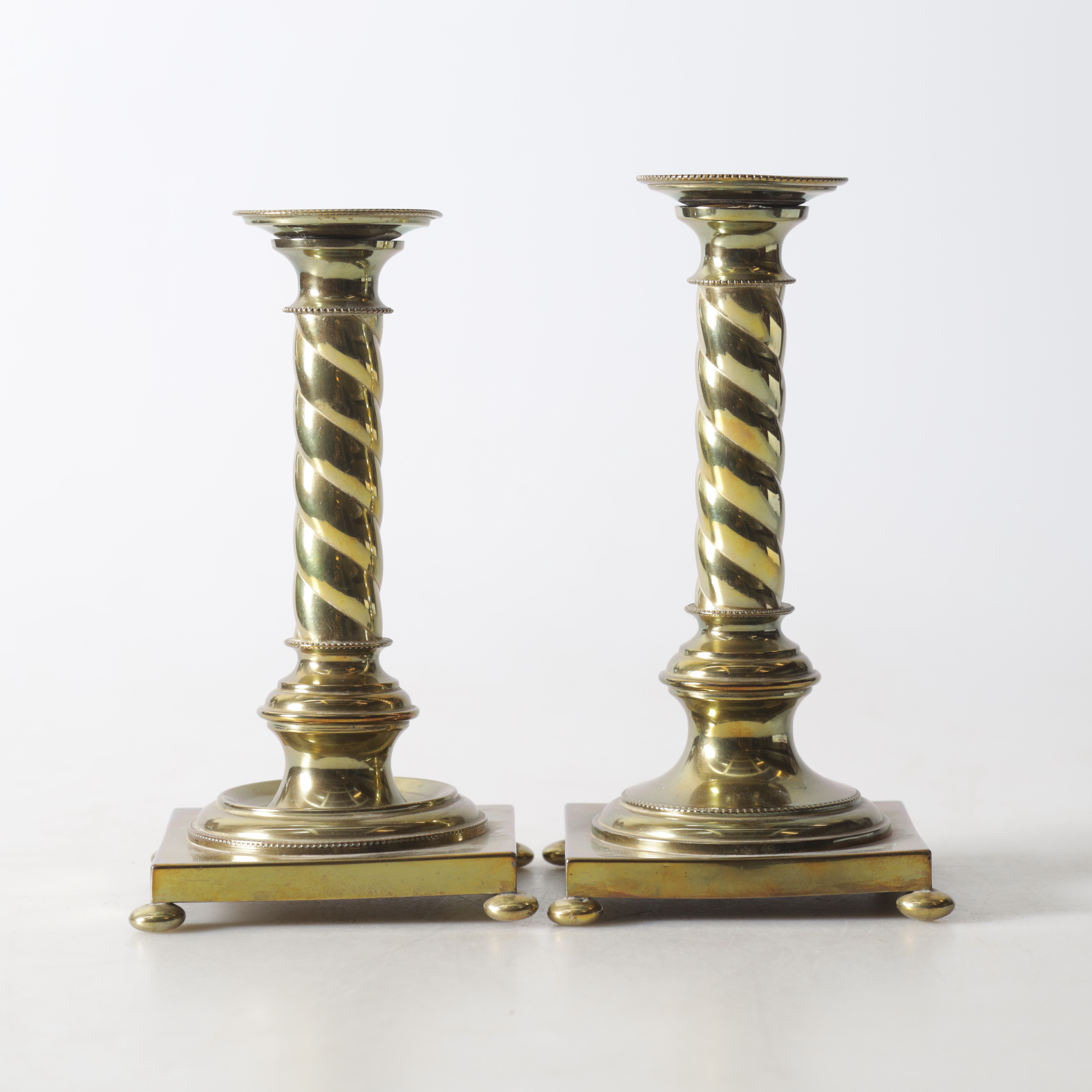 LJUSSTAKAR, 1 par, barock-stil, 1800-/1900-tal.