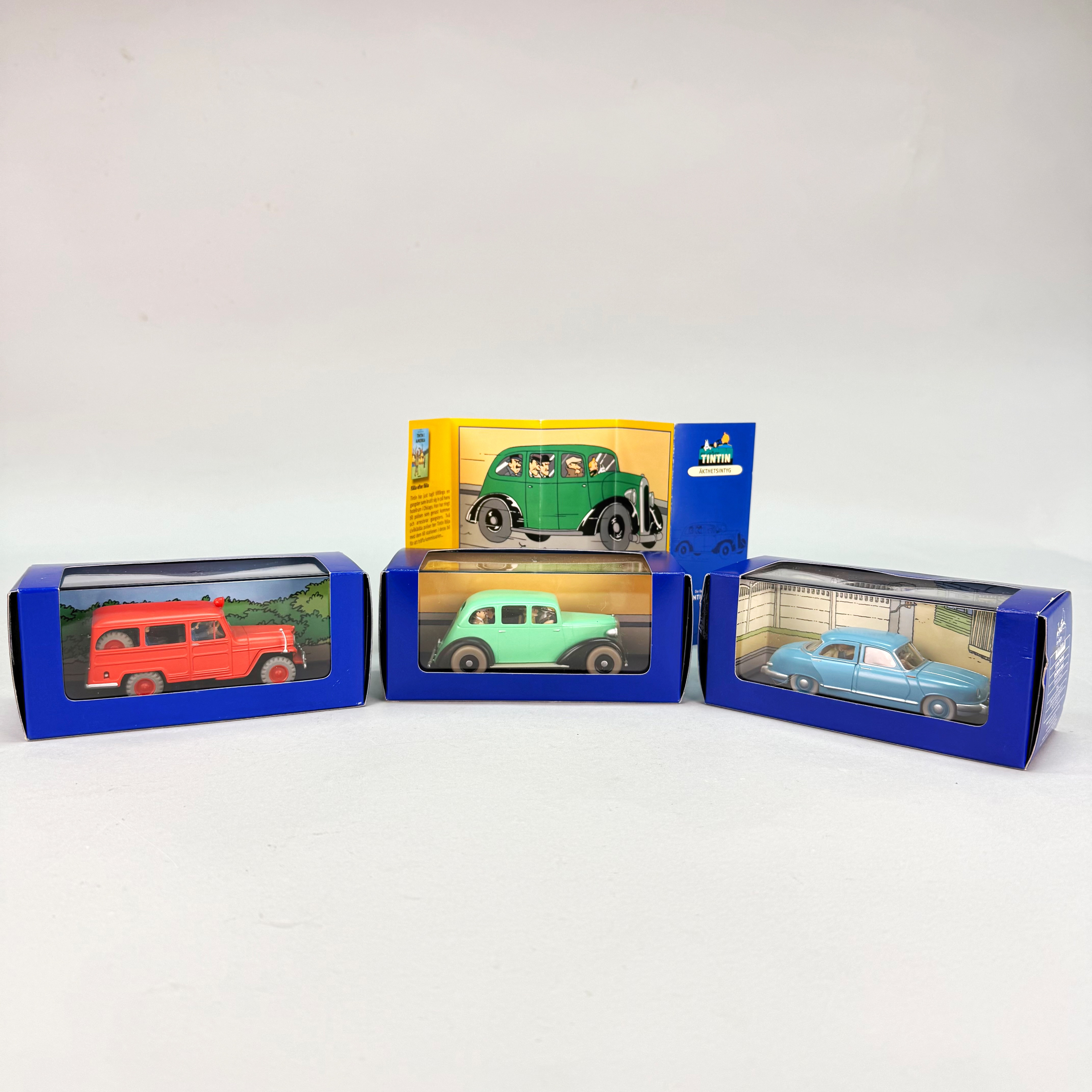 TINTIN SAMLARBILAR - Wilyl´s Overlans Jeep, Graham Six, Panhard Taxi.