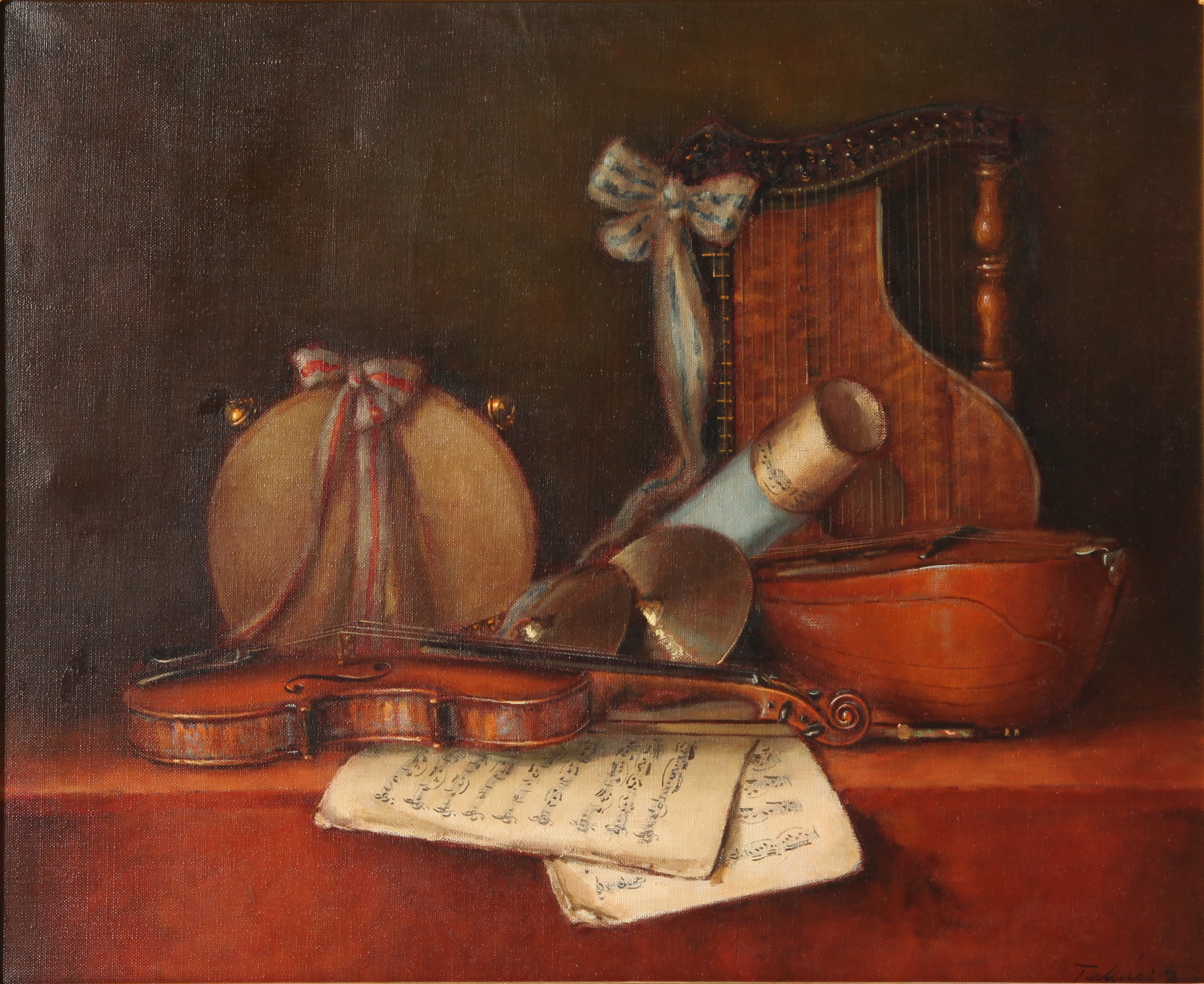 ISTVÁN TAKÁCS. 1901-1985. Olja på duk, stilleben.