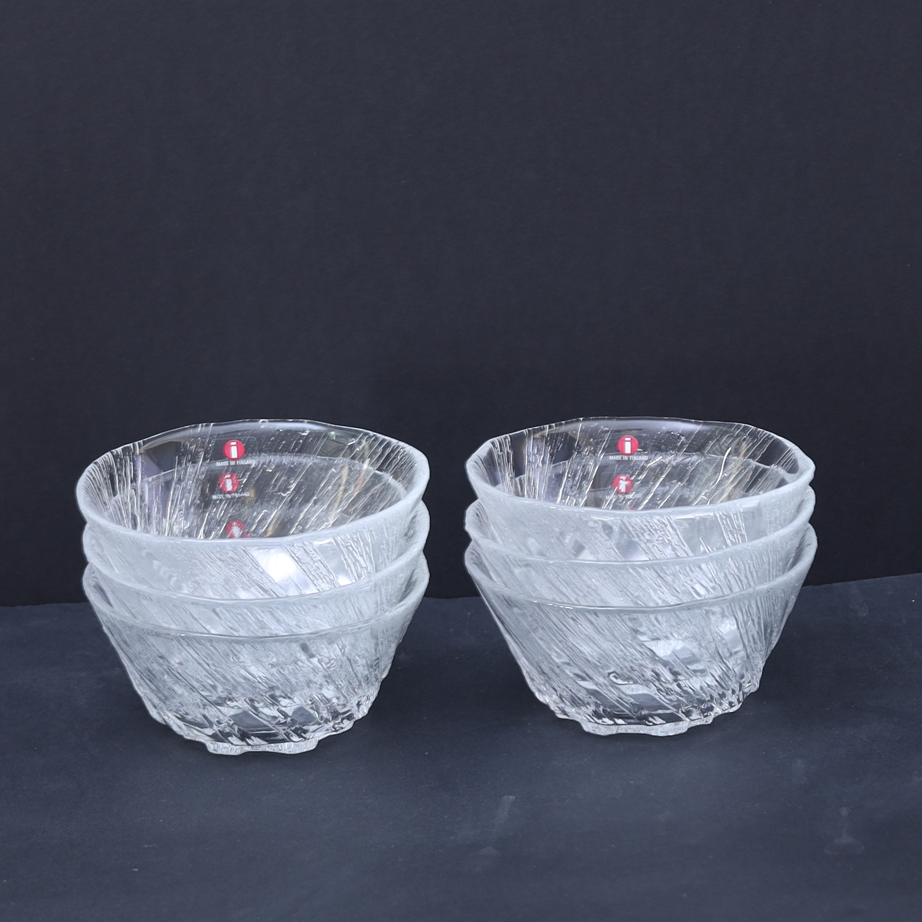 TAPIO WIRKKALA. Dessertskålar 6st "Kuura".