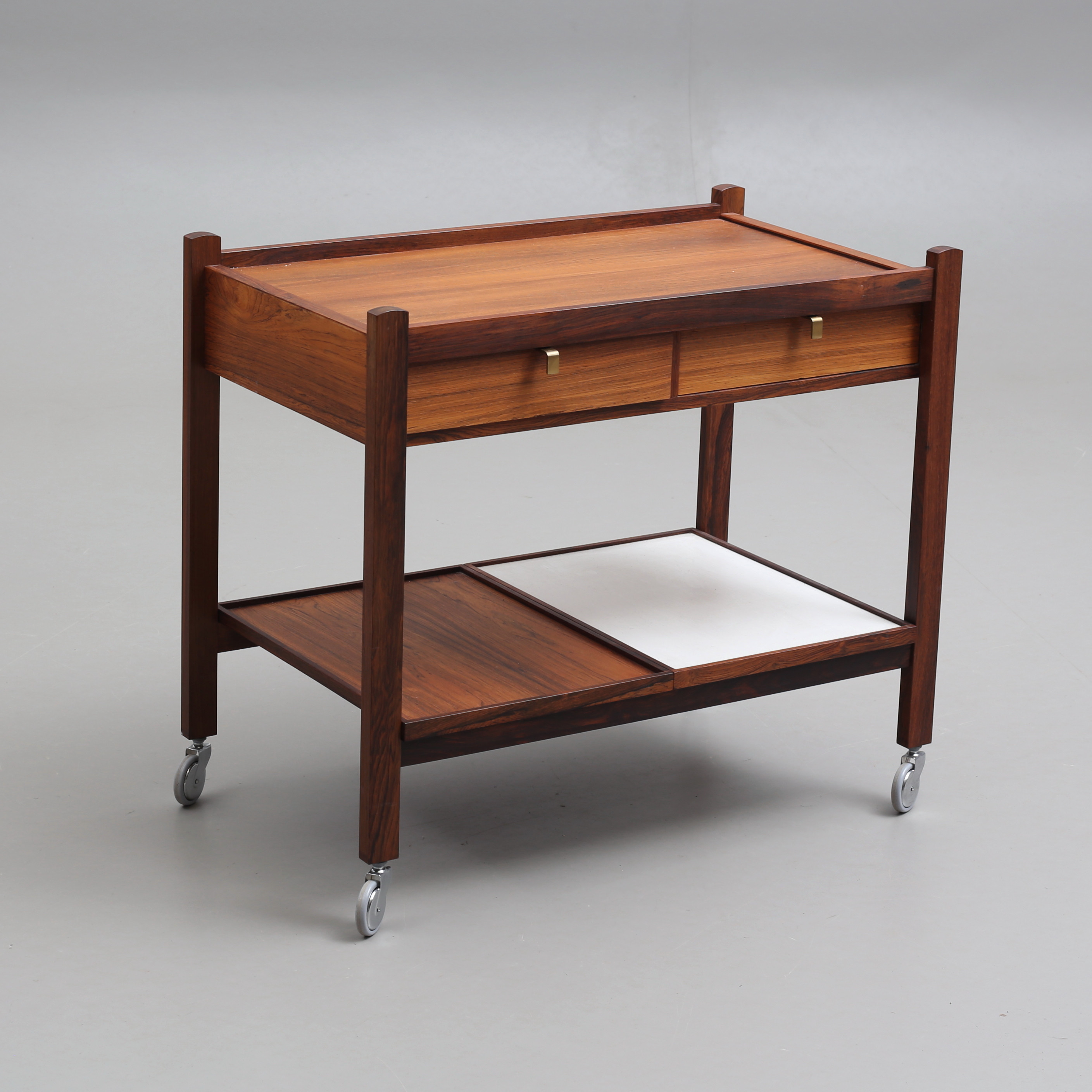 TORD KEMPE. Serveringsvagn, jakaranda, ABRA, 1960-tal.