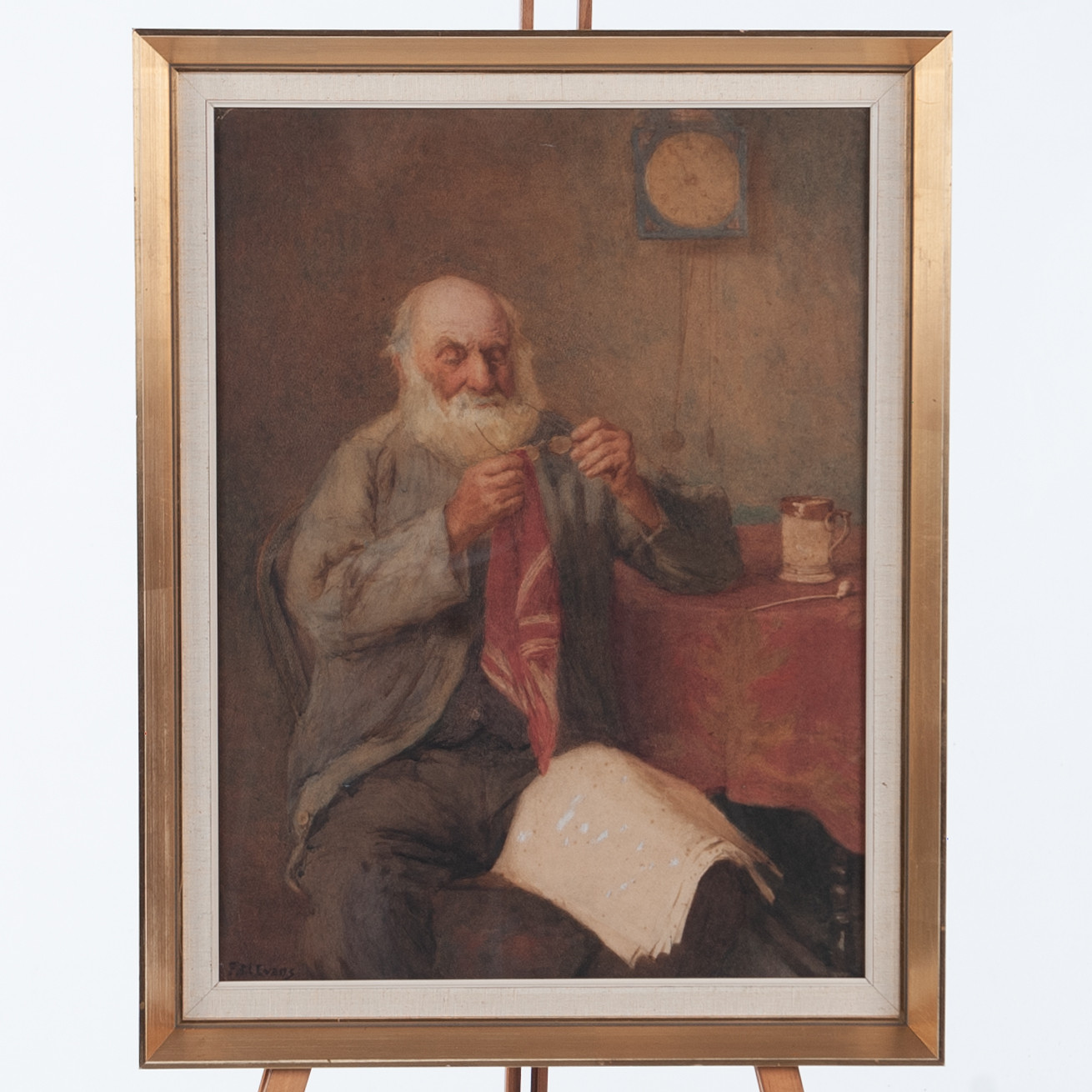 FREDERIC JAMES MCNAMARA EVANS (1859-1929. Akvarell, signerad.