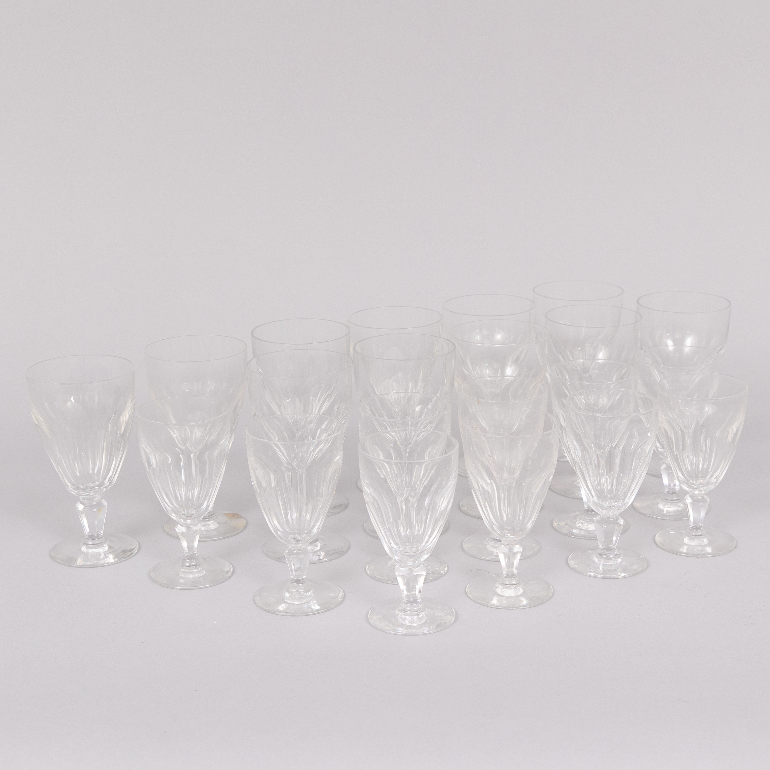 ELIS BERGH. Glasservisdelar, 'Carlton', 21 st, slipat glas, Kosta.