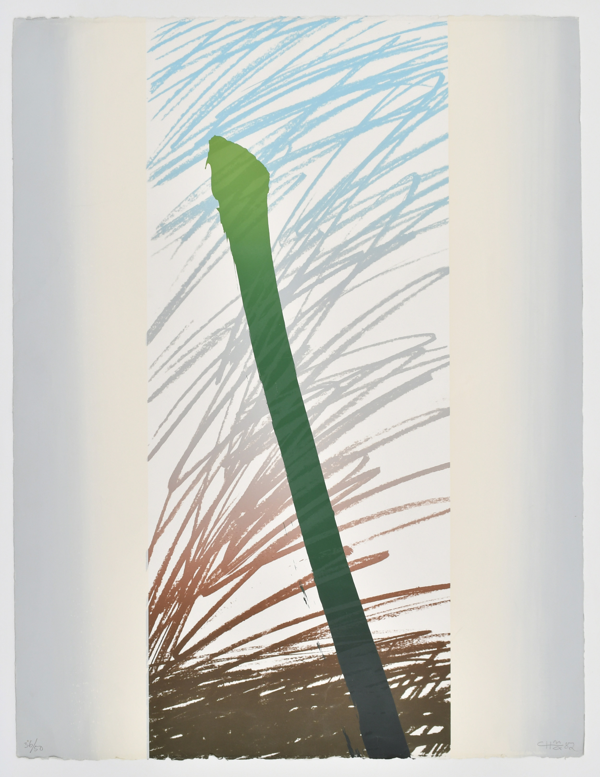 CURT HILFON. Komposition. Färglitografi nr 36 / 50.