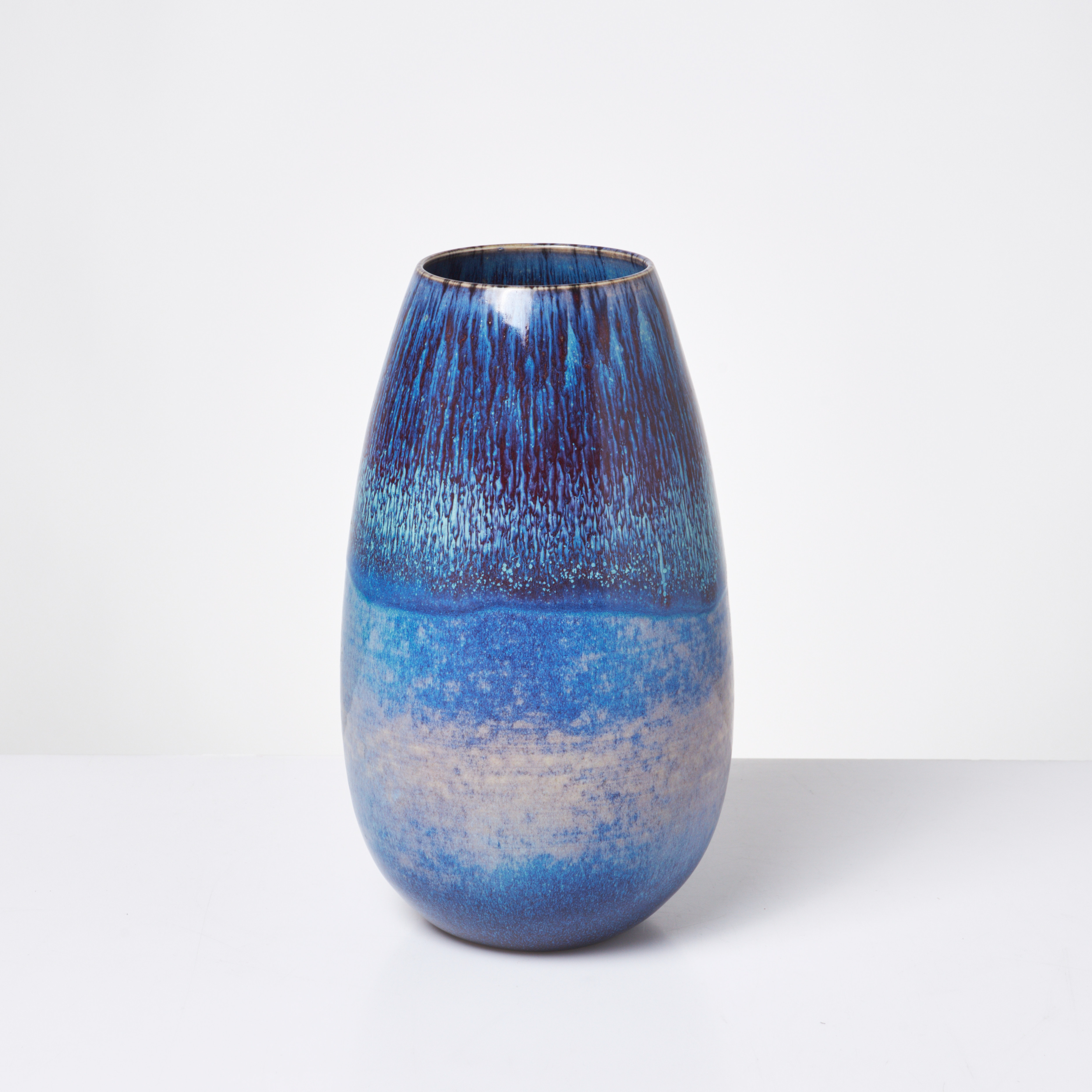 SVEN WEJSFELT. Vas, unik, Gustavsbergs Studio, stengods, aniaraglasyr, signerad och daterad -90.