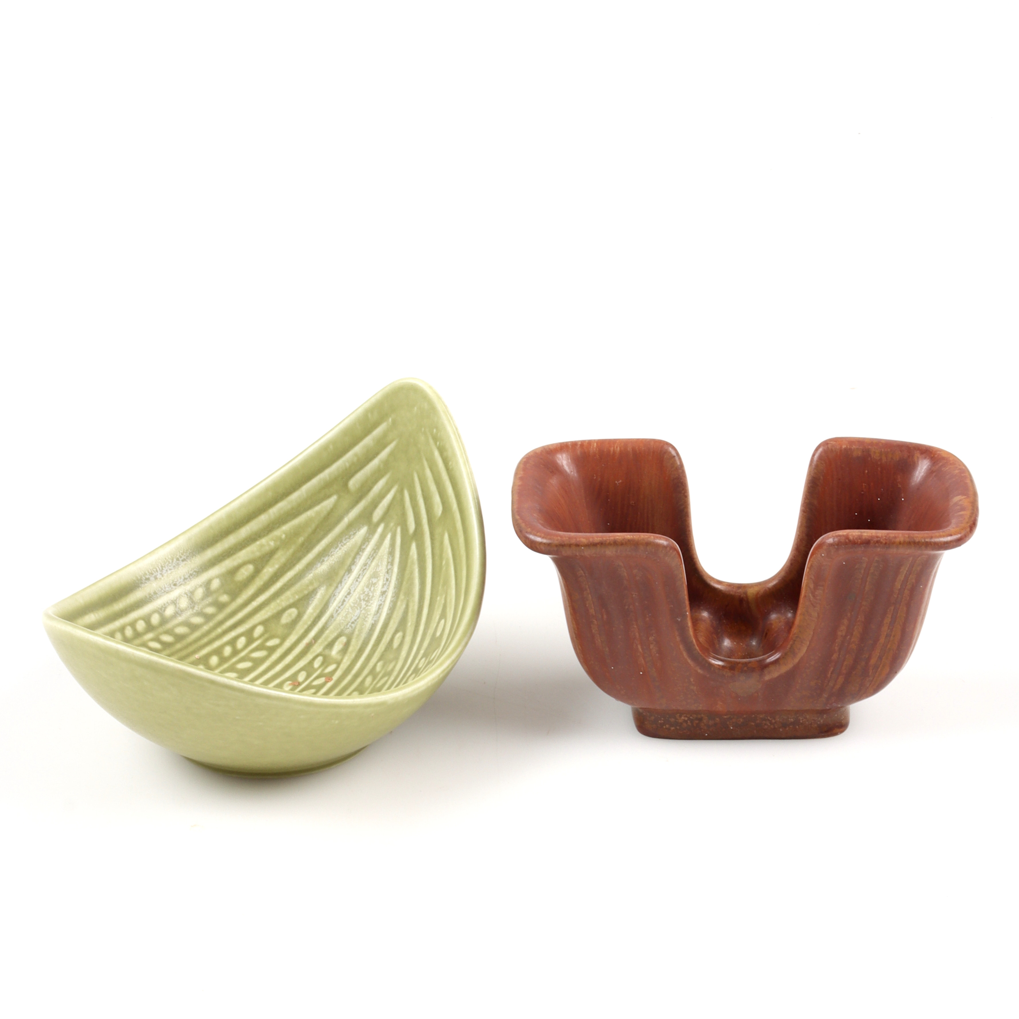 GUNNAR NYLUND. skålar, 2 st, stengods, bl.a. "rialto", Rörstrand.