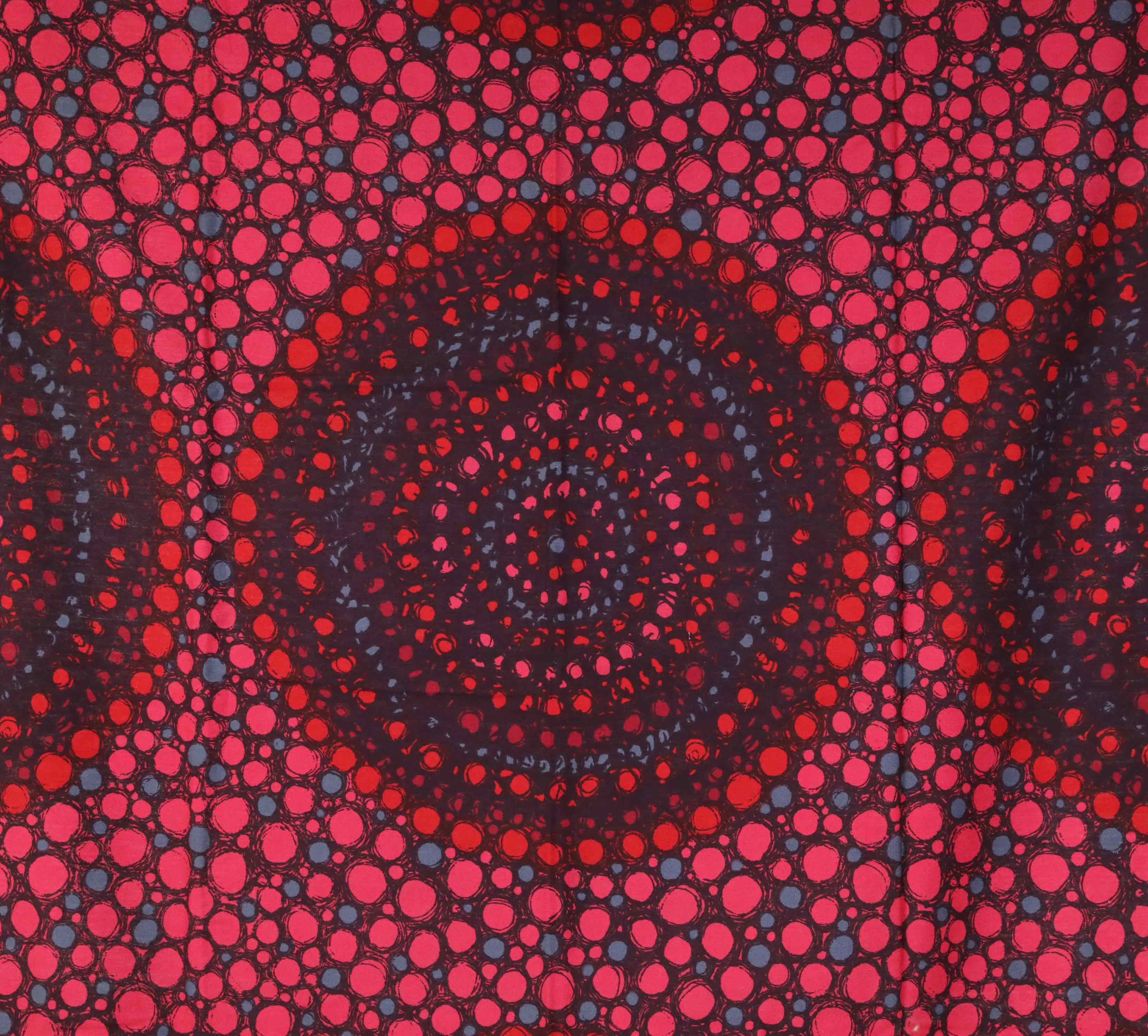 GÖTA TRÄDGÅRDH (1904-1984). Textiler, 2 st, "Picadilly", STOBO Textil, 1900-talets mitt.