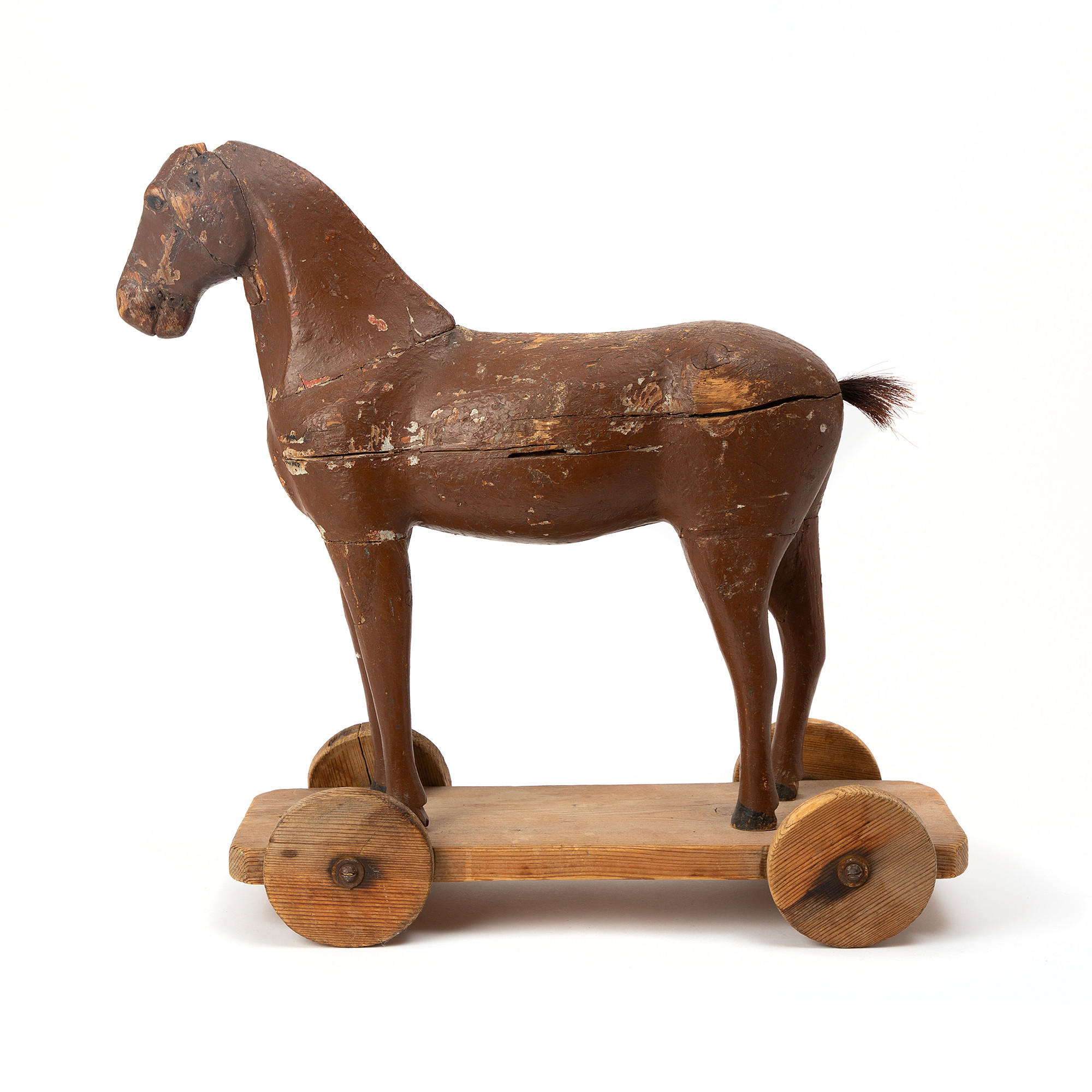 LEKSAKSHÄST, bemålat trä, 1800-tal.