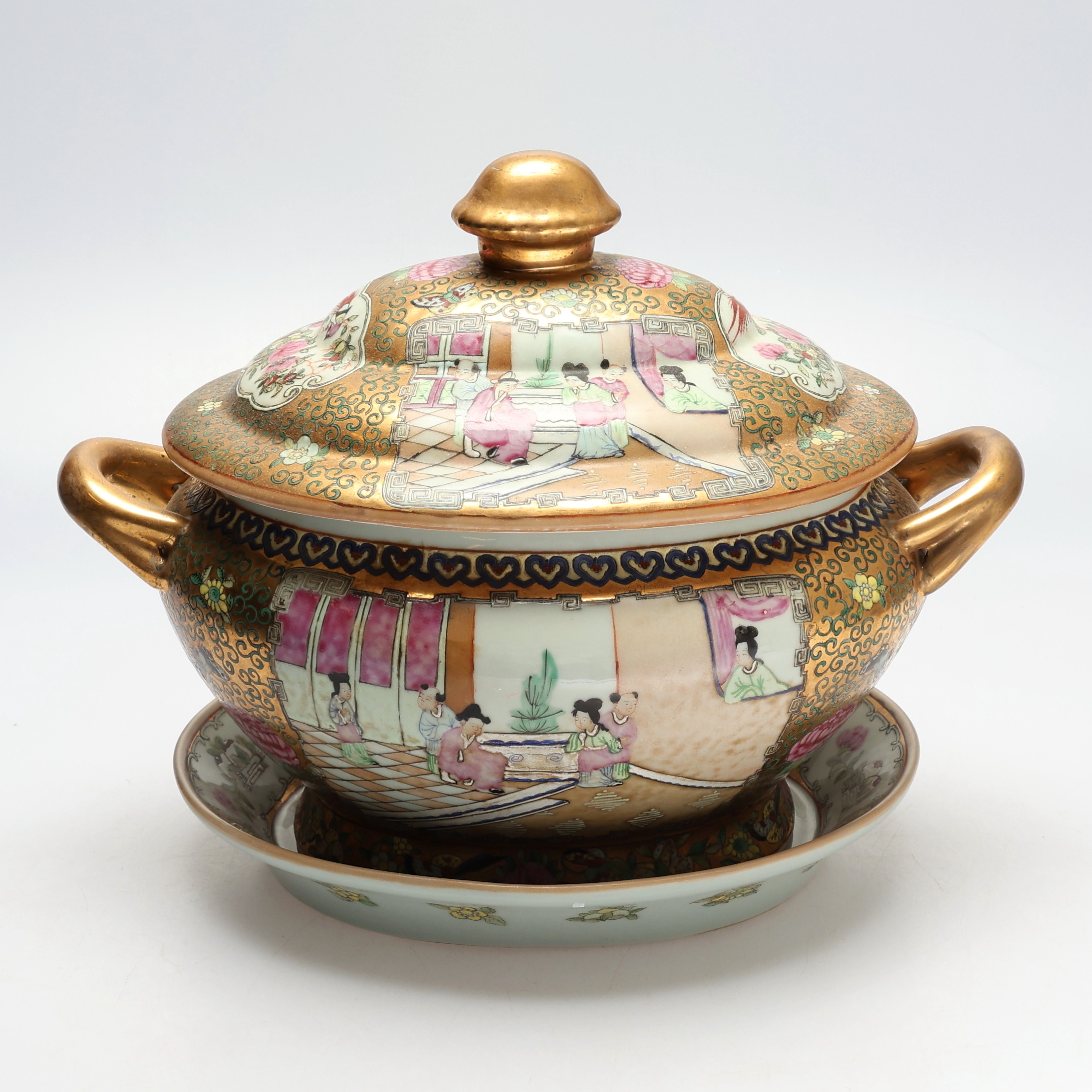 TERRIN MED FAT. Kanton, Kina, 1900-tal.