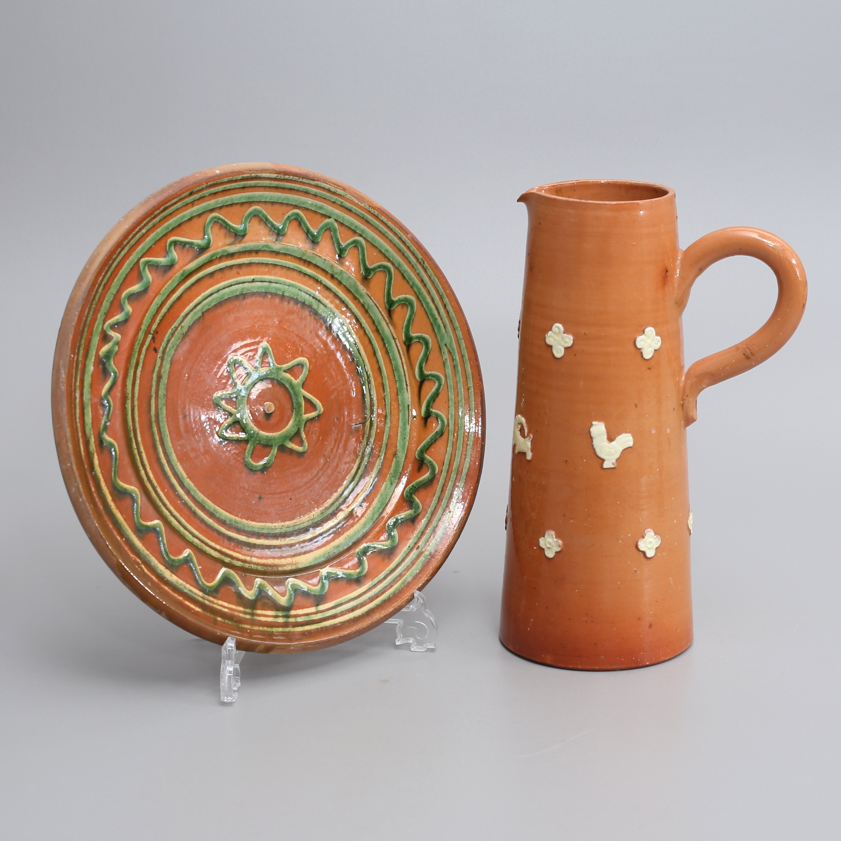 KANNA samt FAT, glaserat lergods, 1900-tal.