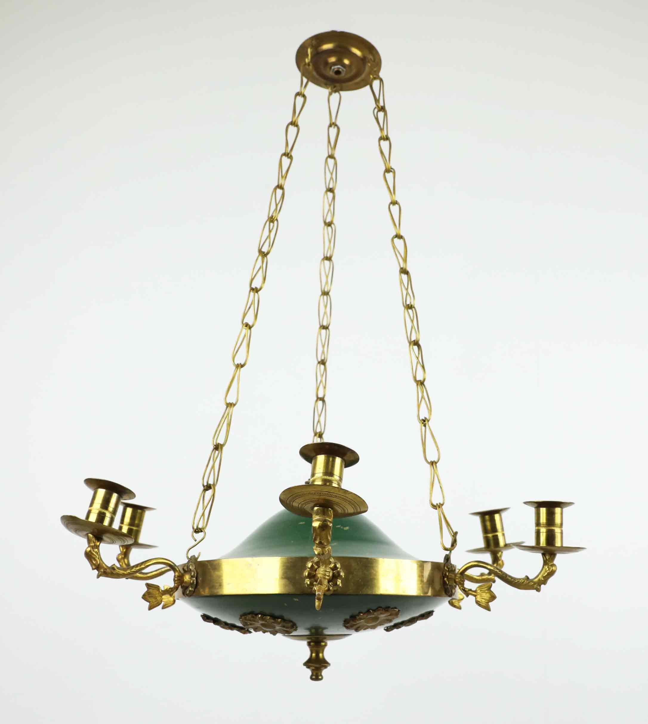 TAKAMPEL, empirestil, mässing och plåt, 1900-talets första hälft.