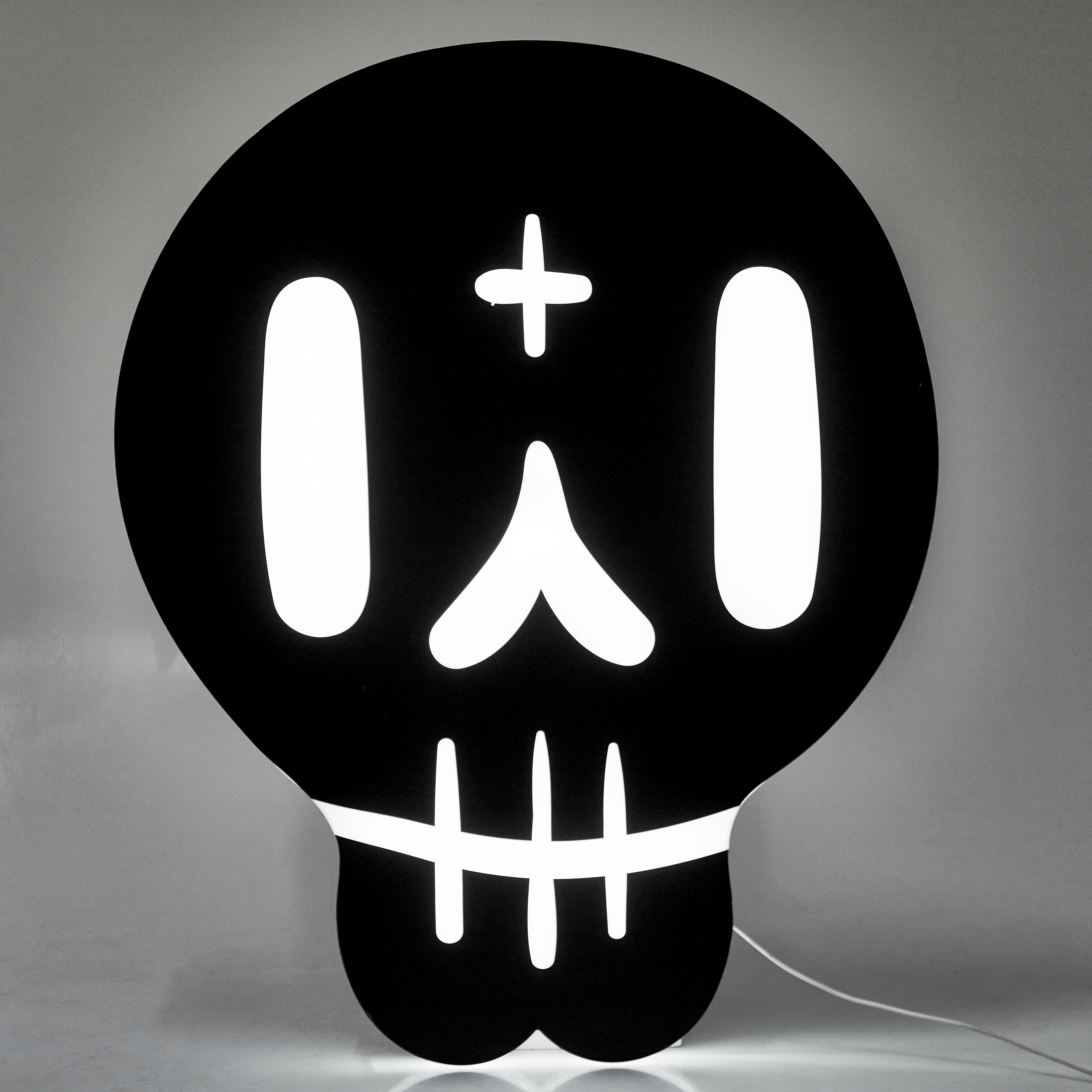 SKYLT, med belysning, plast och plåt, 2010-tal.