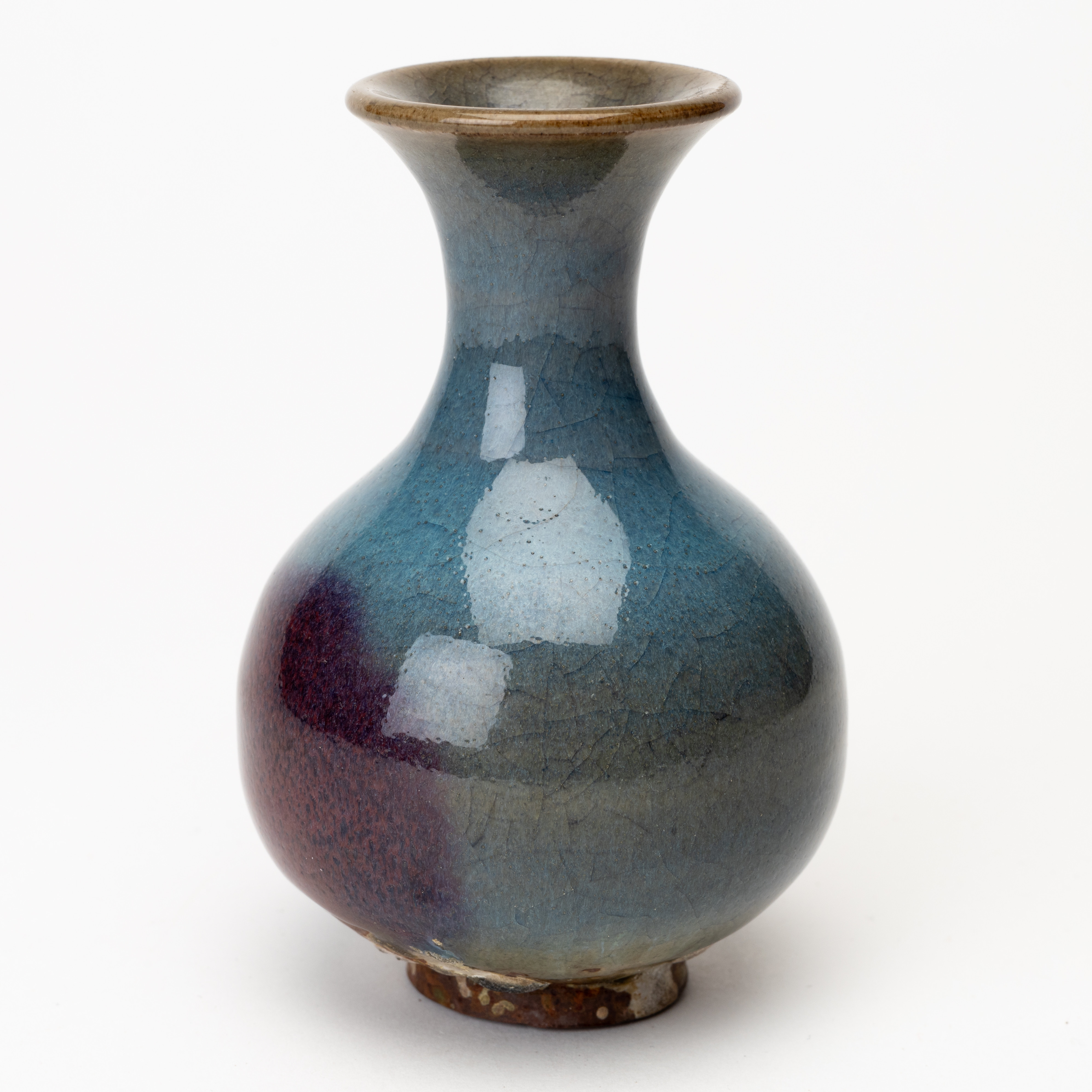 VAS, Jun-typ, med "purple splash", glaserat stengods, 1900-tal.