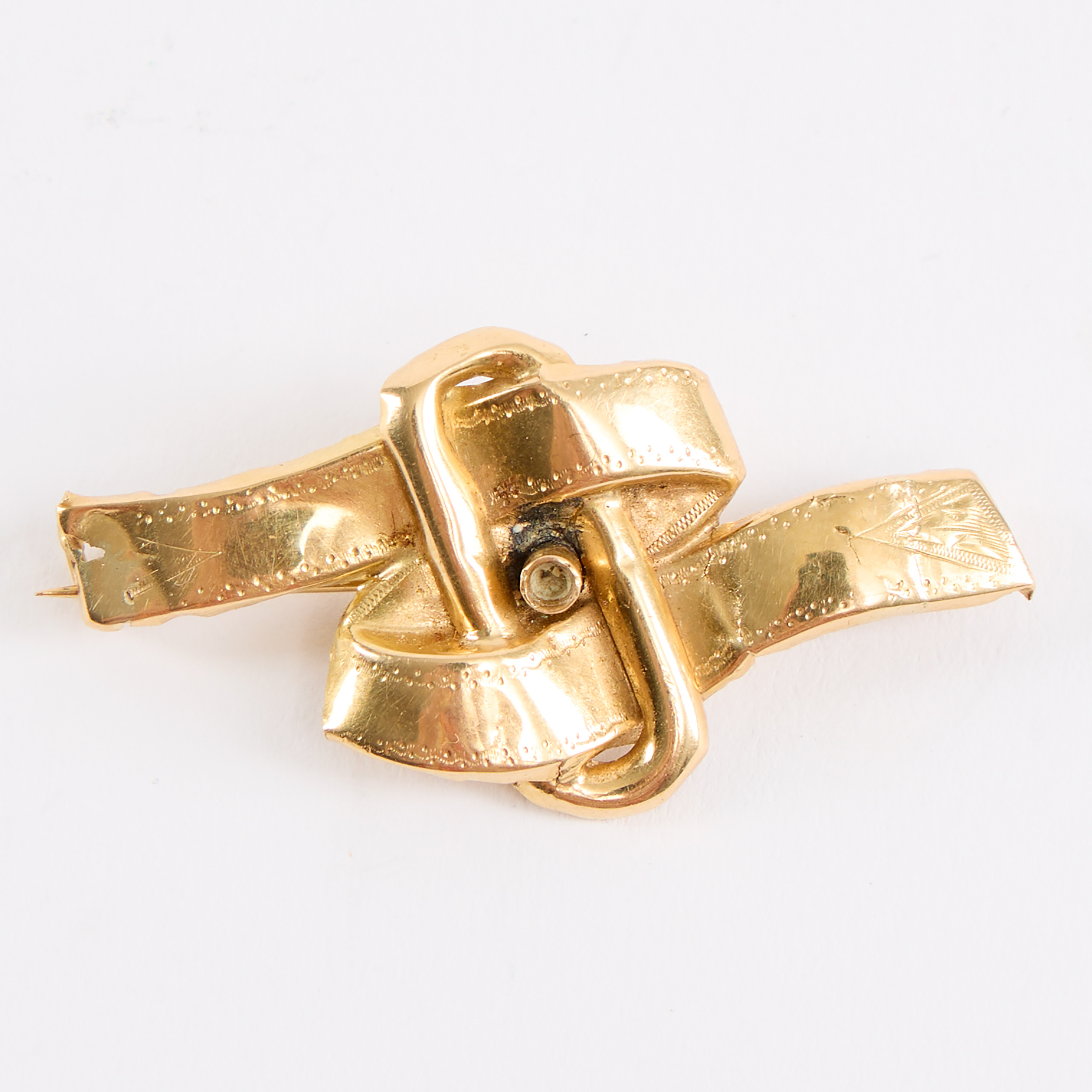 BROSCH, guld 18K, 1800-talets slut.