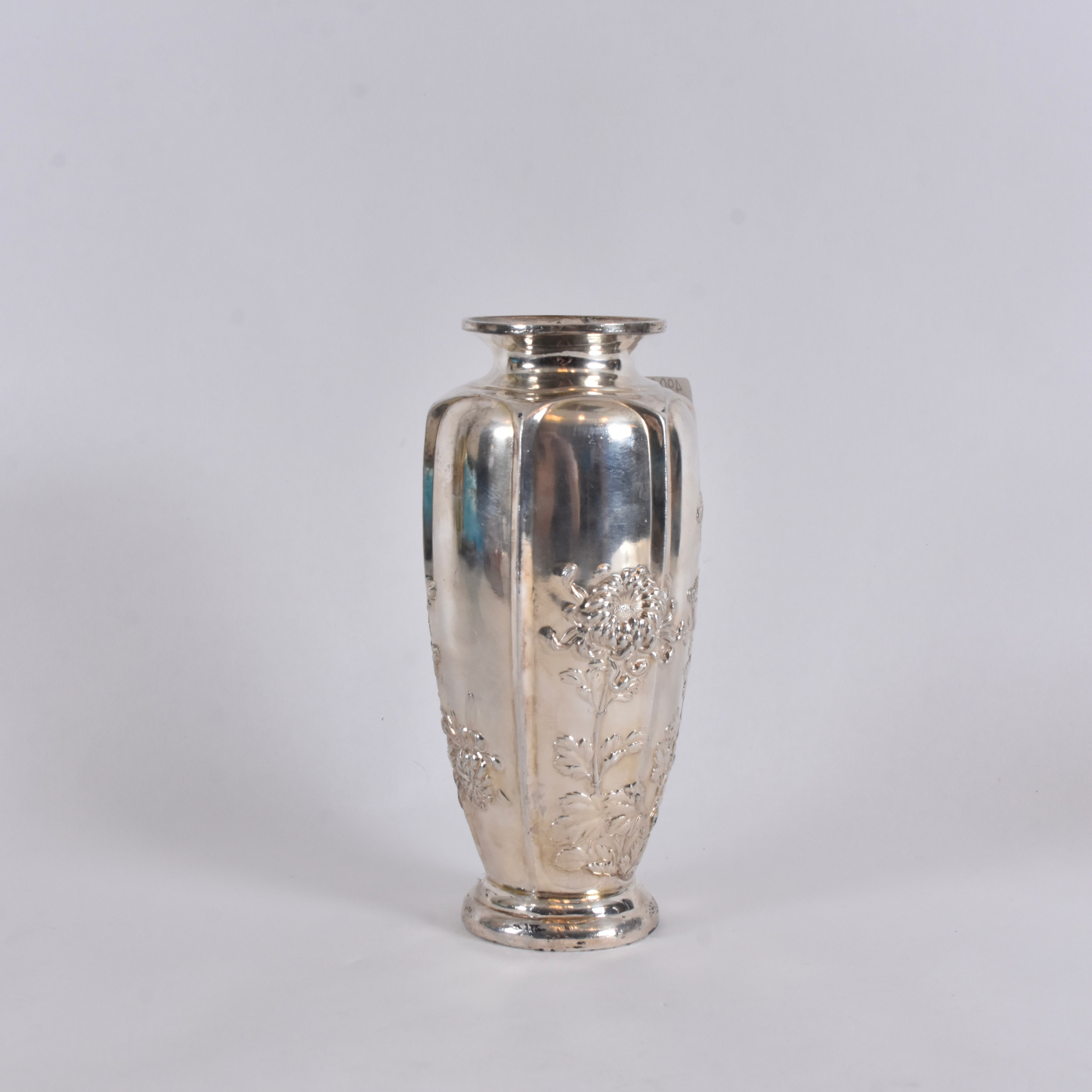 VAS, försilvrad tuttanego, Japan Meiji-Tiashô.