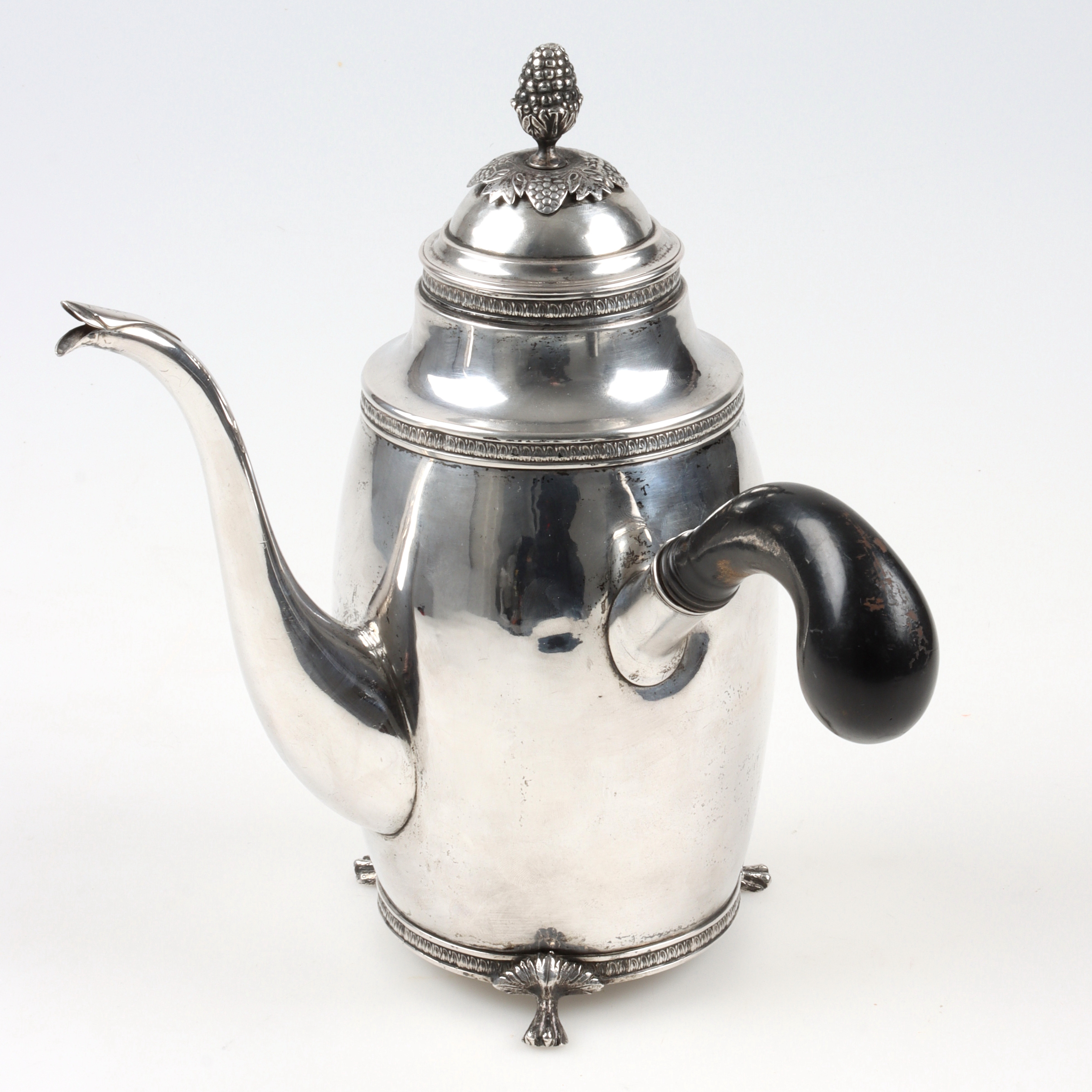 KAFFEKANNA, silver, Anders Lundqvist (1816-1856), Stockholm. 1818.