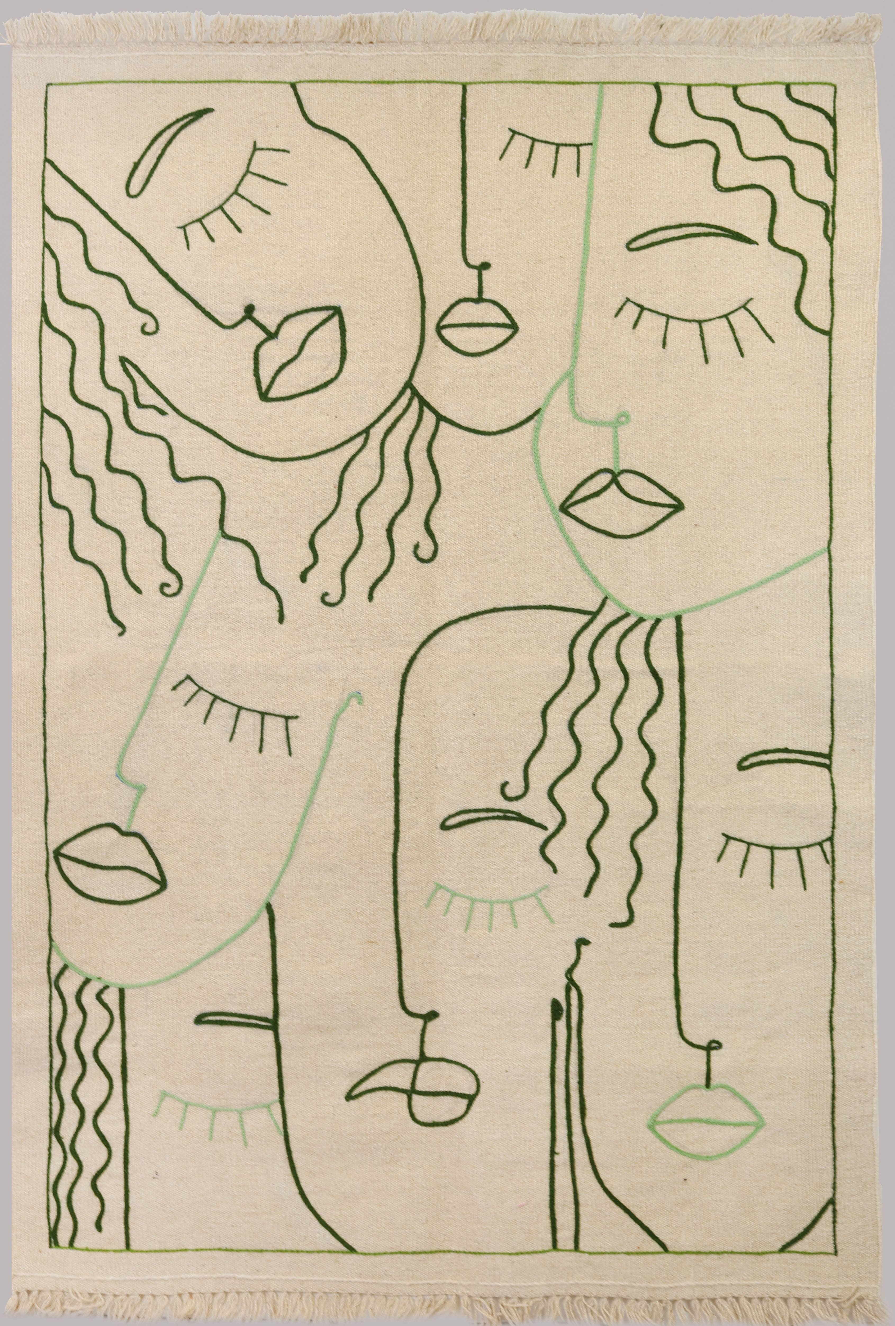 MATTA, Kelim med handbroderi, cirka 176 x 118 cm.