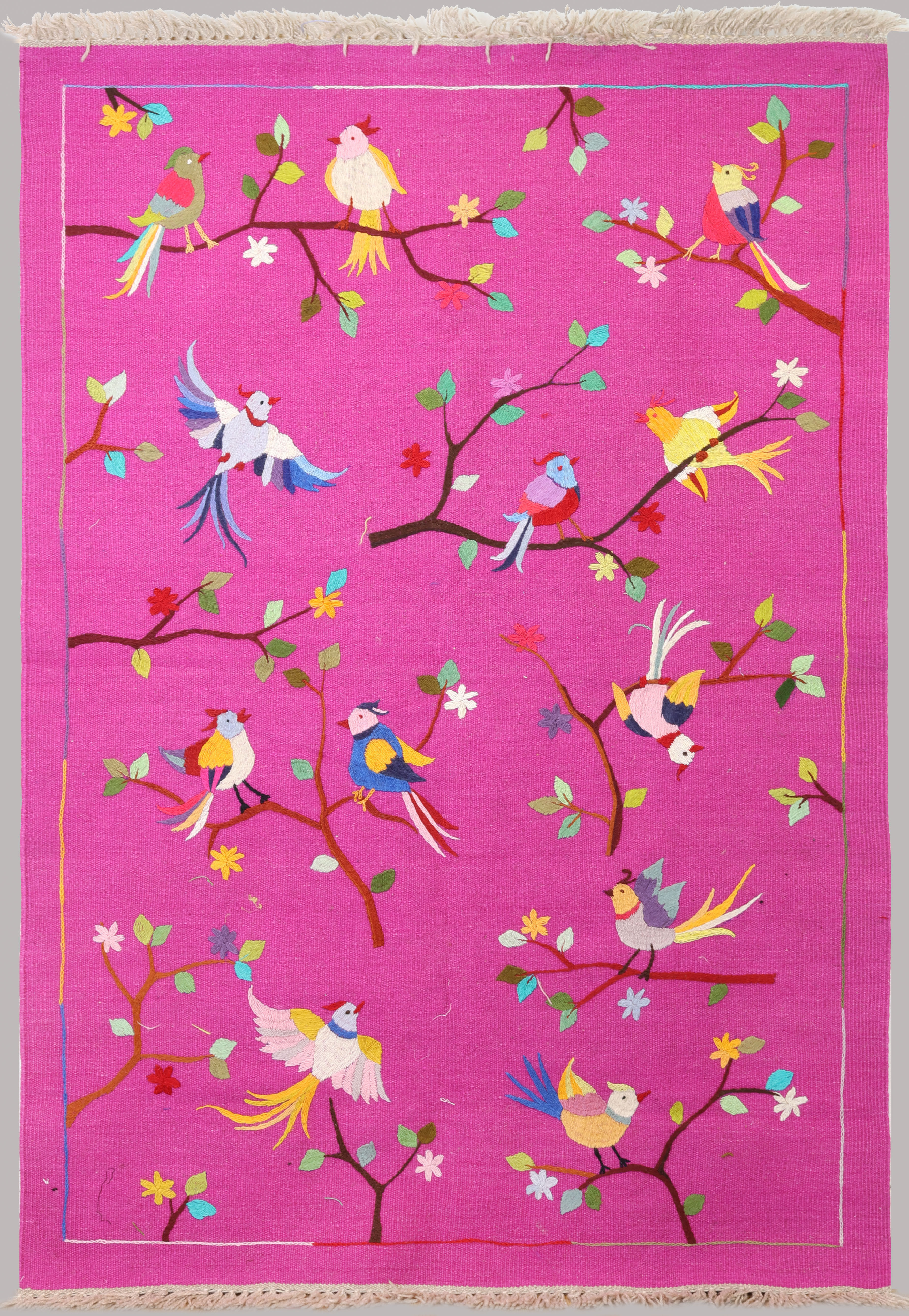 MATTA, Kelim med handbroderi, cirka 182 x 120 cm.