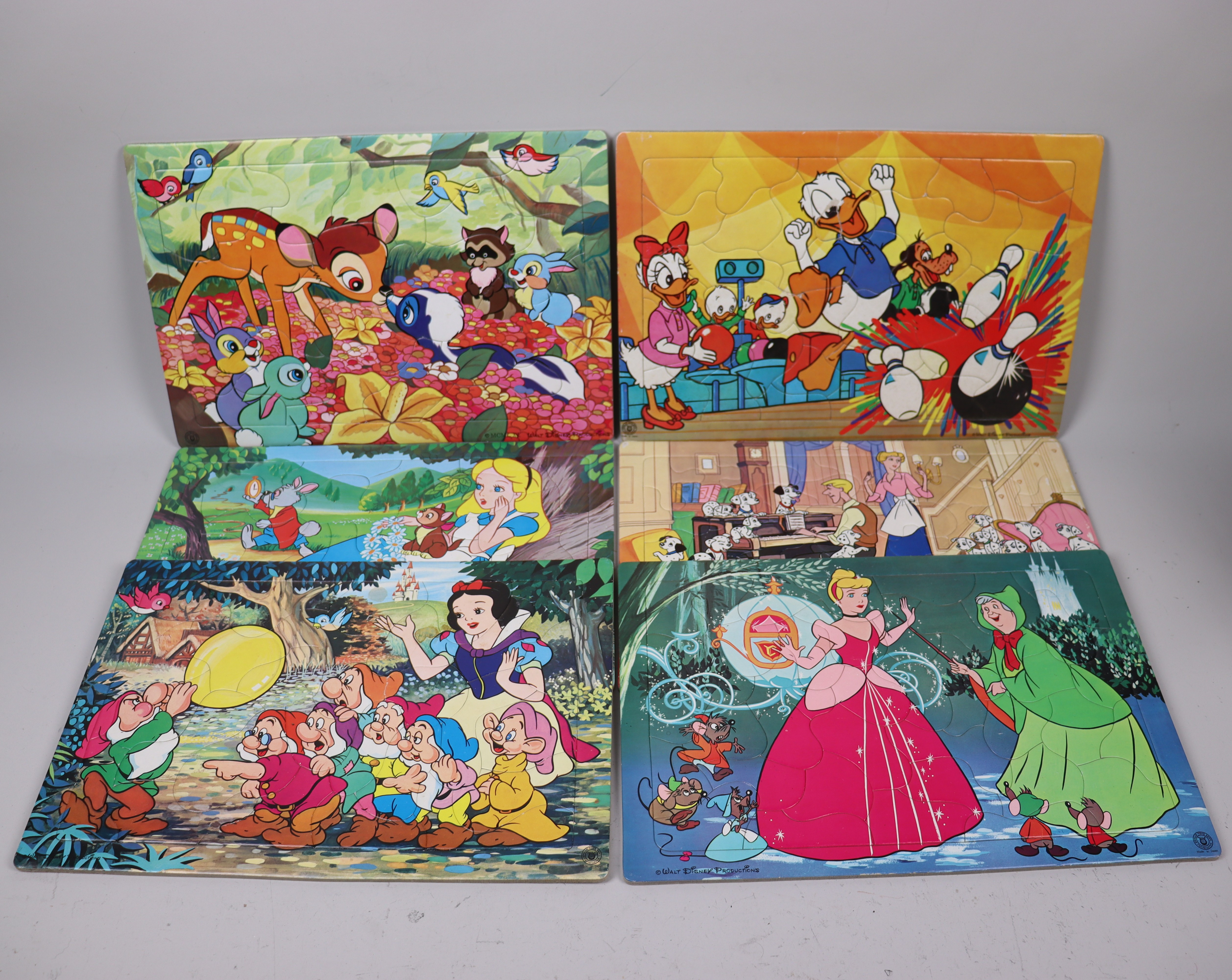 PUSSEL, Apollo Toys Dep´t, Tokyo, Japan för Walt Disney Productions, 1960-tal, 6 st.