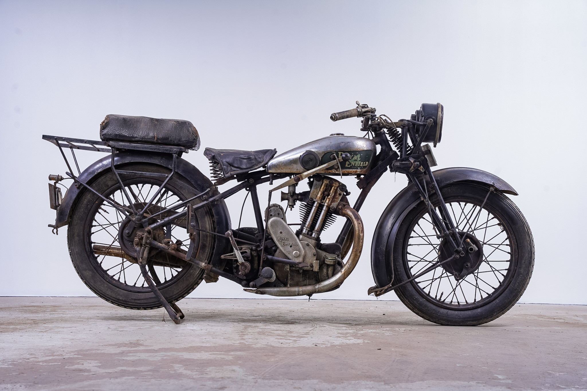 ROYAL ENFIELD, modell JF, 4 valve, 488cc, 1931, England.