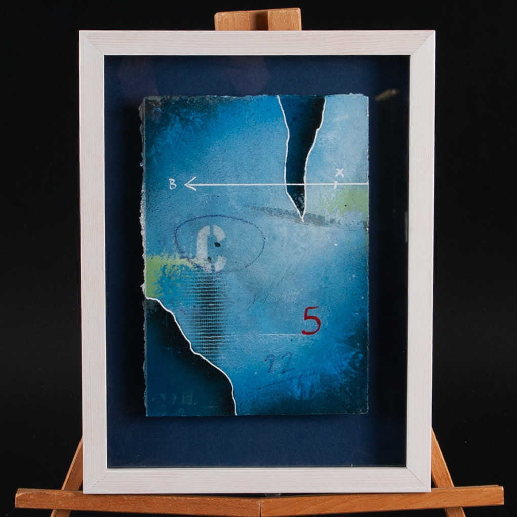 ERIC STRÖMBERG (FÖDD 1968). Mixed media, abstrakt komposition.