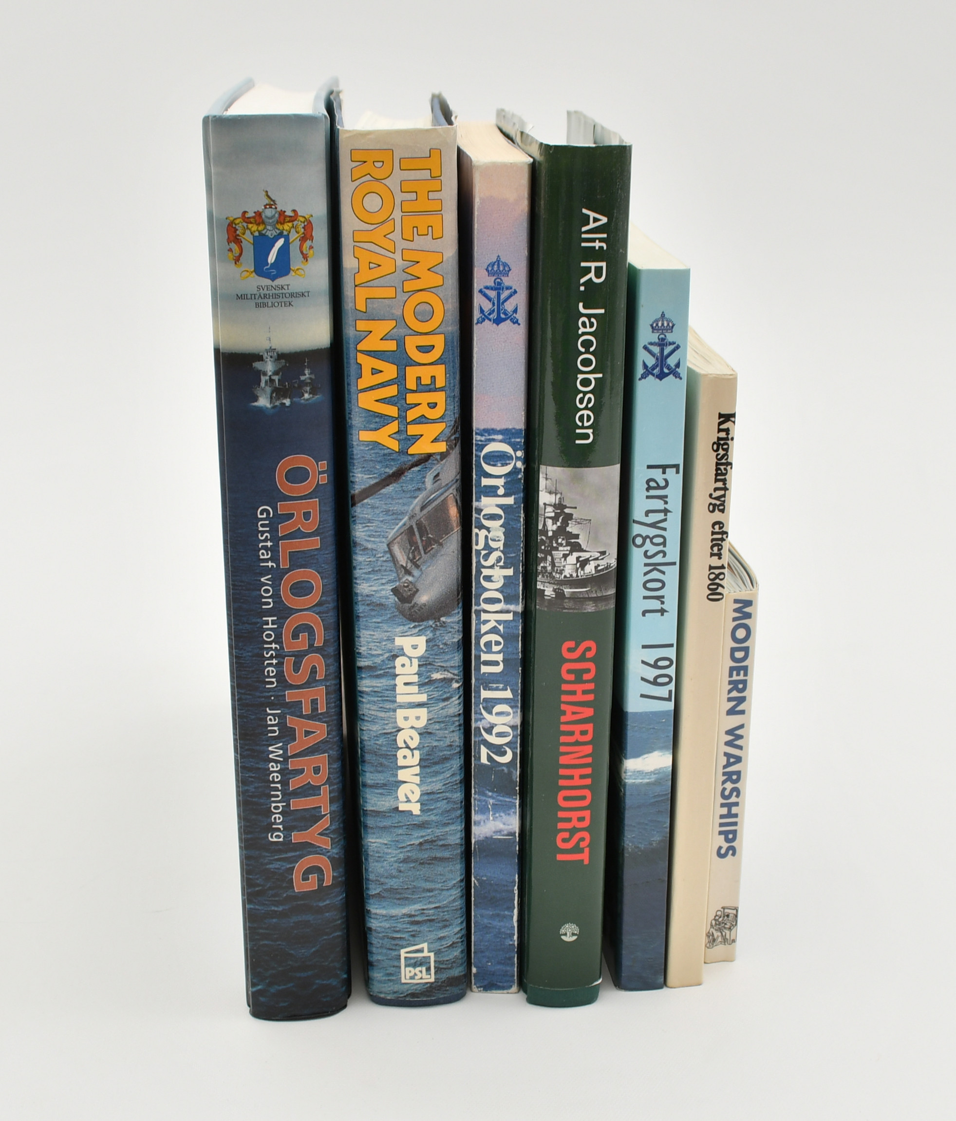 Svenska och internationella krigs- & örlogsfartyg. 7 Volymer.