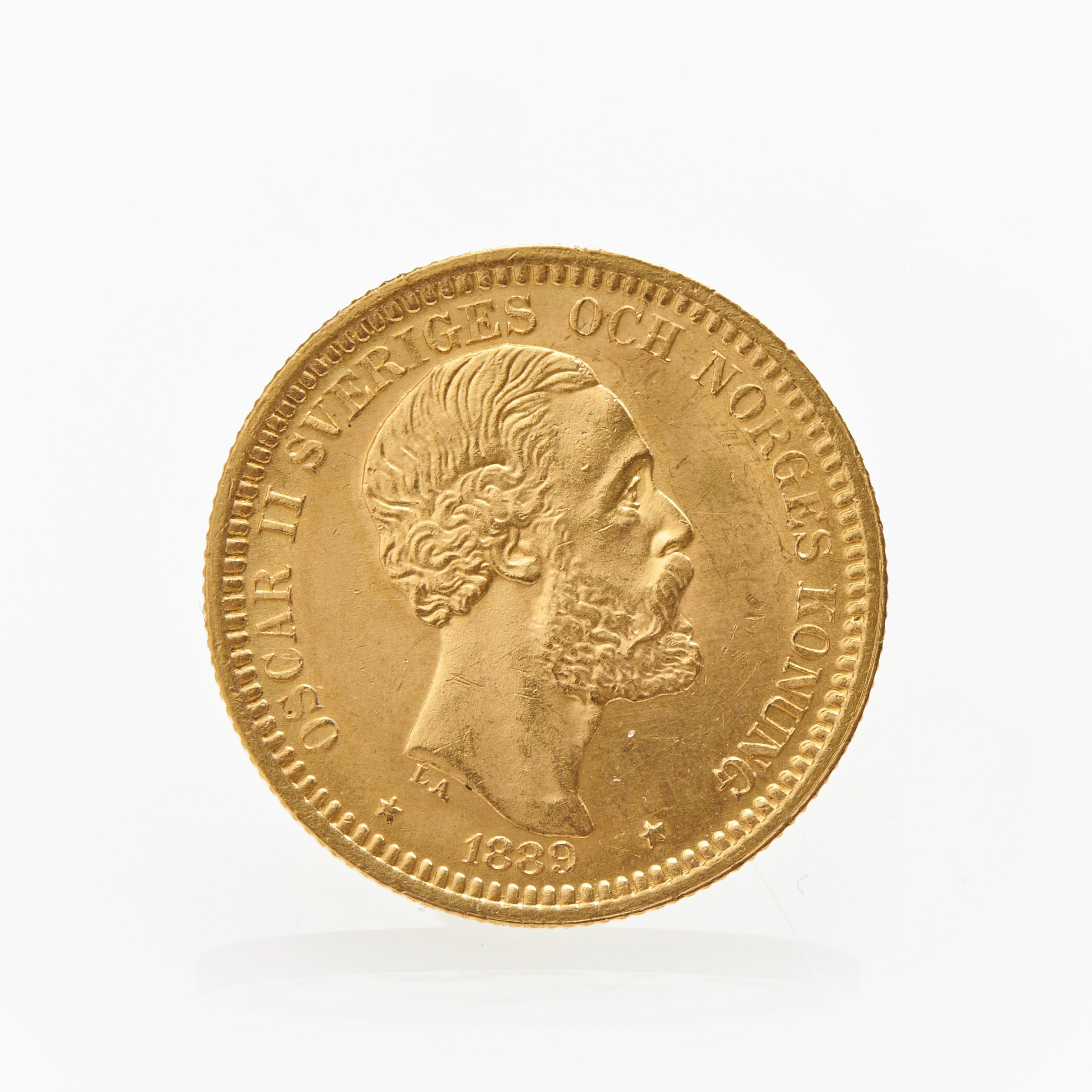 OSCAR II (1872-1907). Guldmynt, 20 kronor 1889.