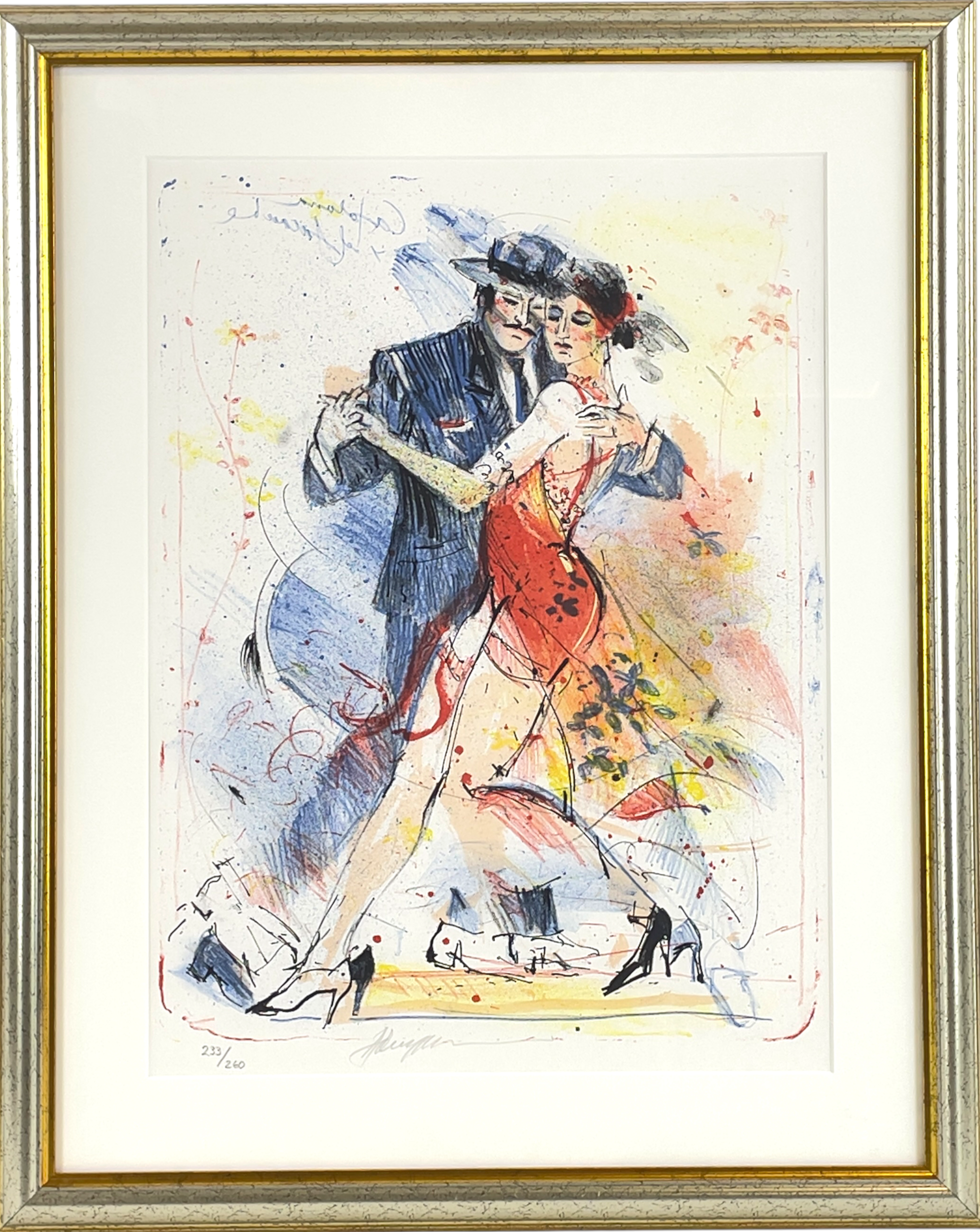 BO ÅKE ADAMSSON. Färglitografi, Tango, signerad och numrerad 233/260.