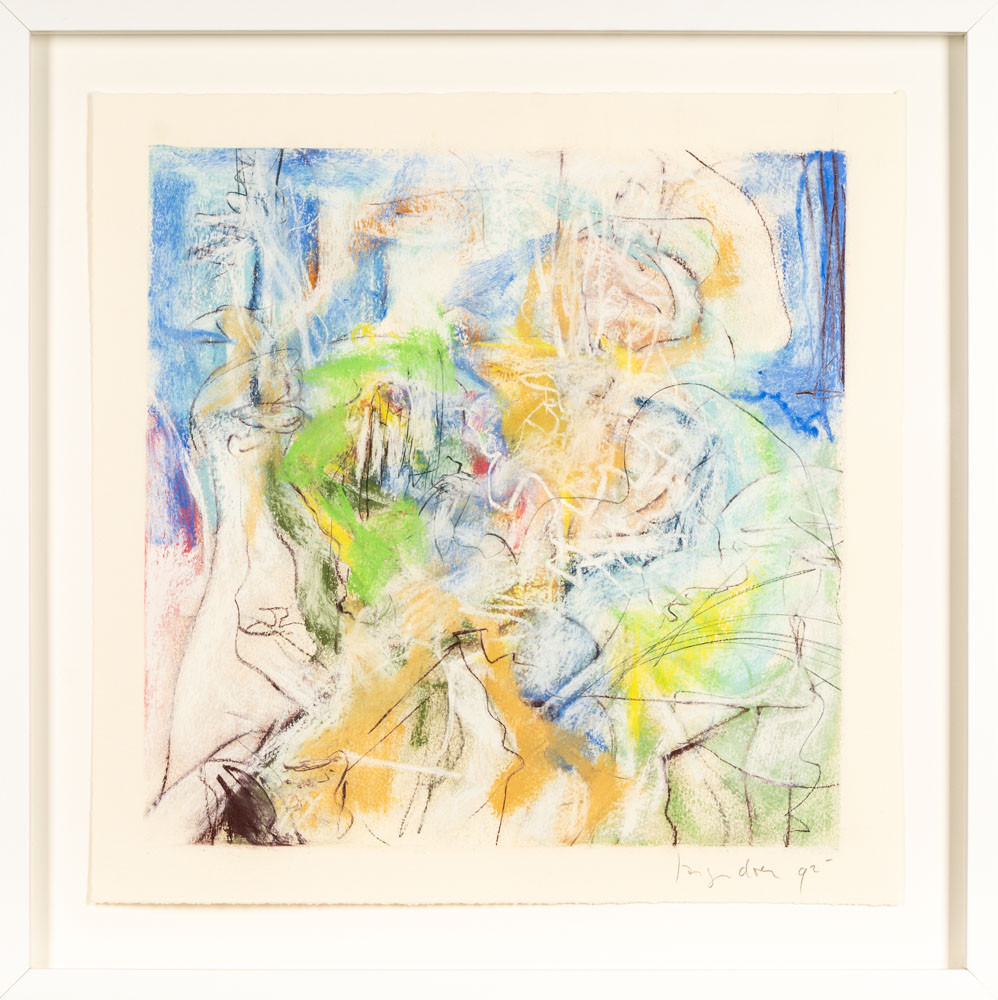 NIC LANGENDOEN. Blandteknik på papper, Signerad & daterad 1992.