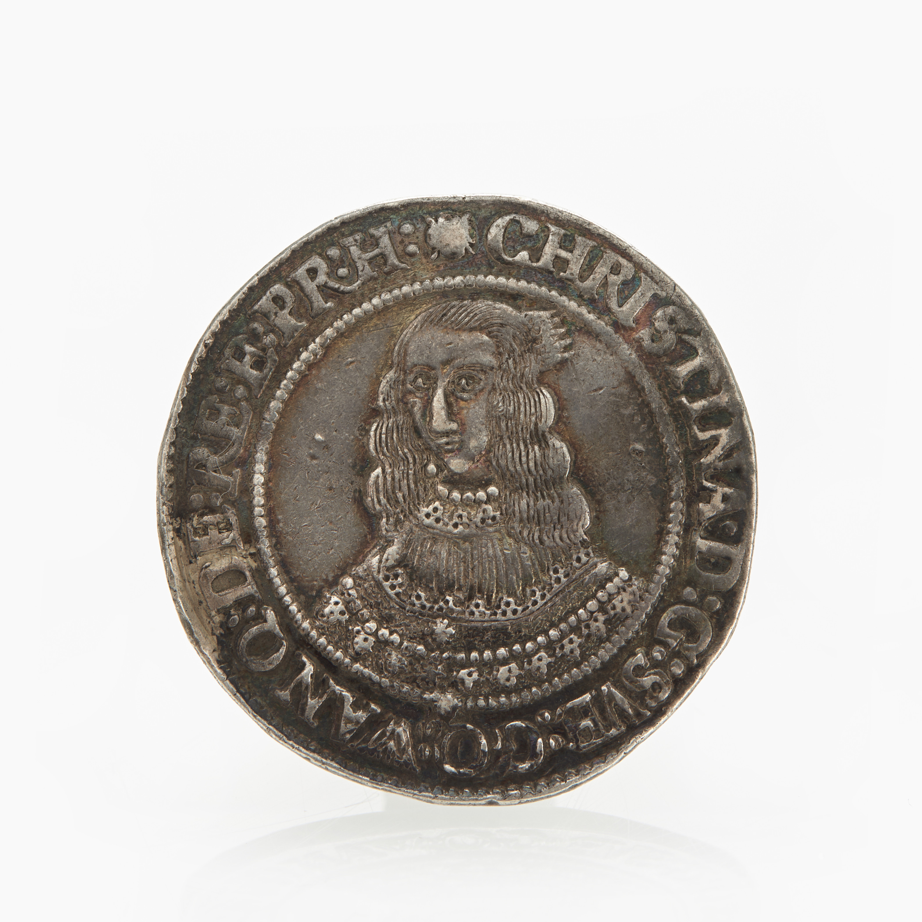 KRISTINA (1632-1654) 1/4 riksdaler 1646, romerska siffror.