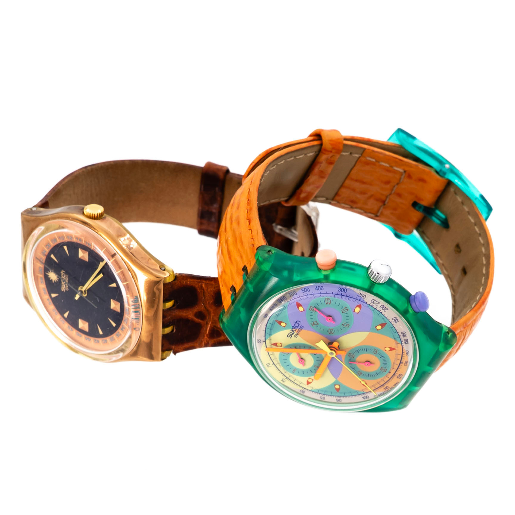 SWATCH, Armbandsur, Original förpackning, 2delar, Swiss made.