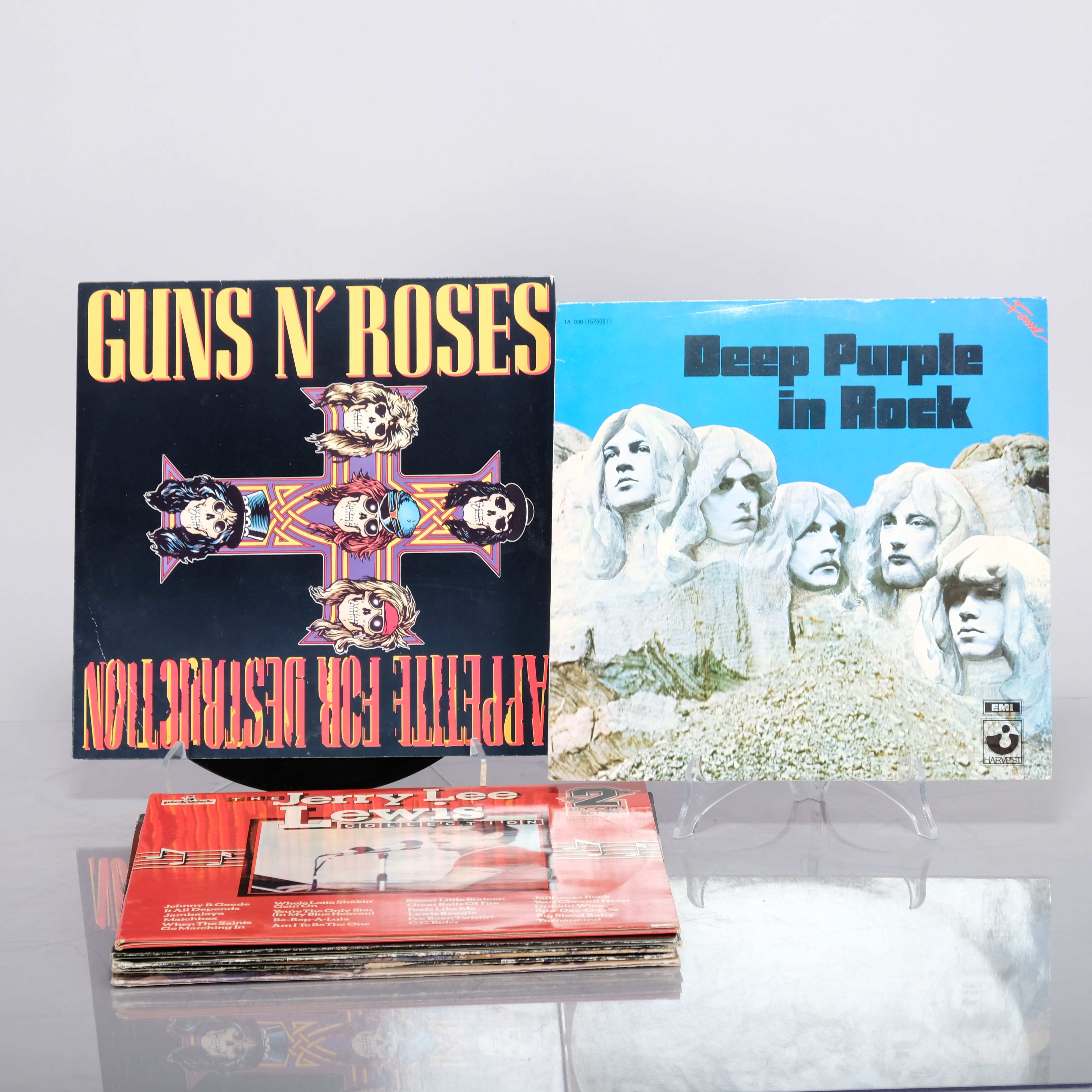 SAMLING LP-SKIVOR, Rockmusik, 8 Delar.