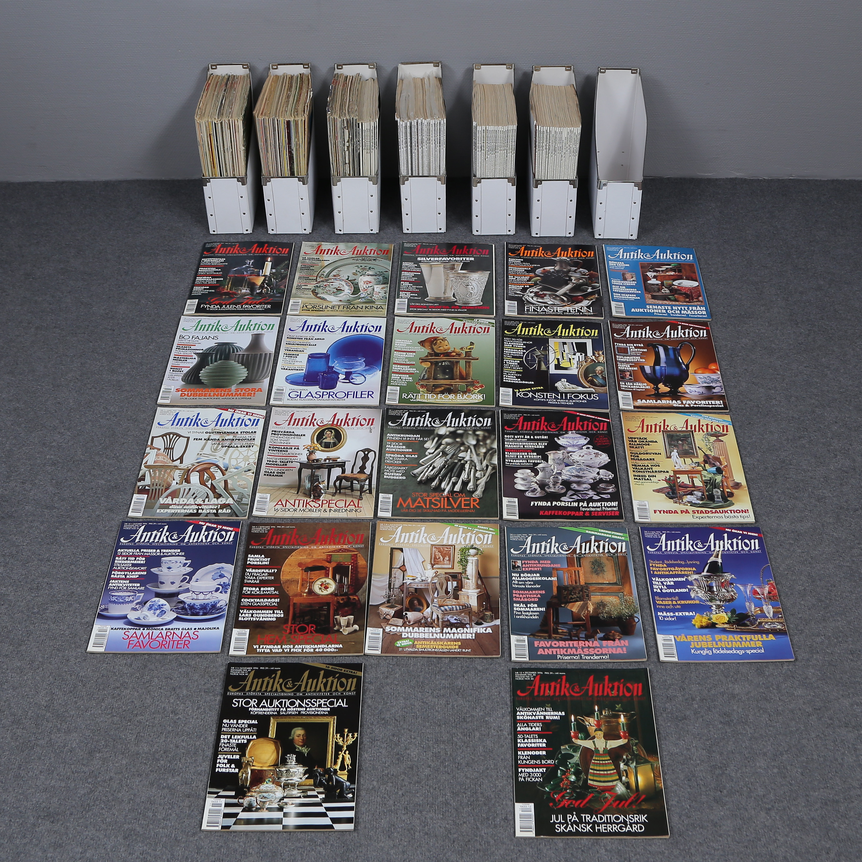 ANTIK & AUKTION TIDNINGAR, 1975-1997.