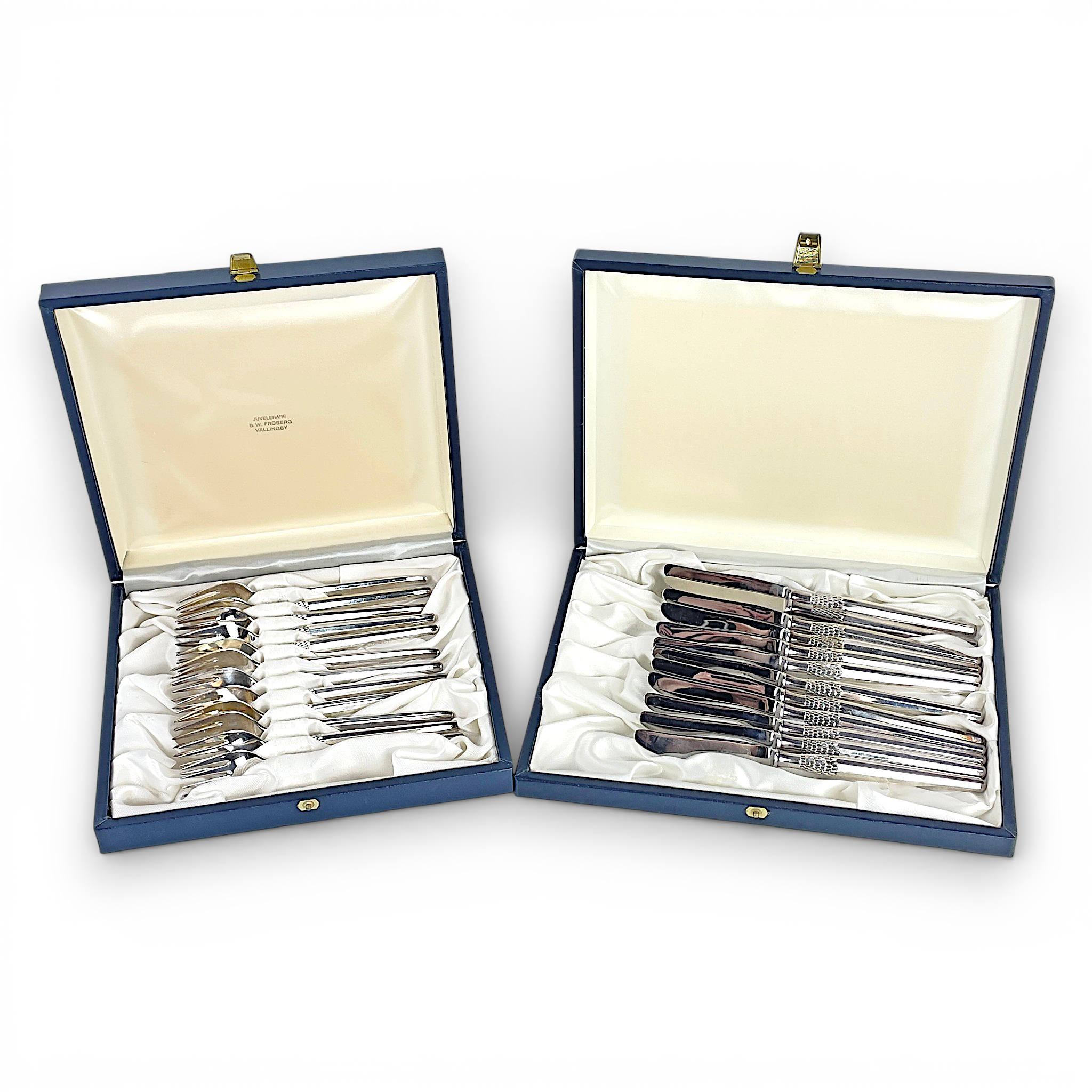 HENNING SEIDELIN. Bestick, 24 st. "Cheri", nysilver/rostfritt stål, Frigast, Danmark.