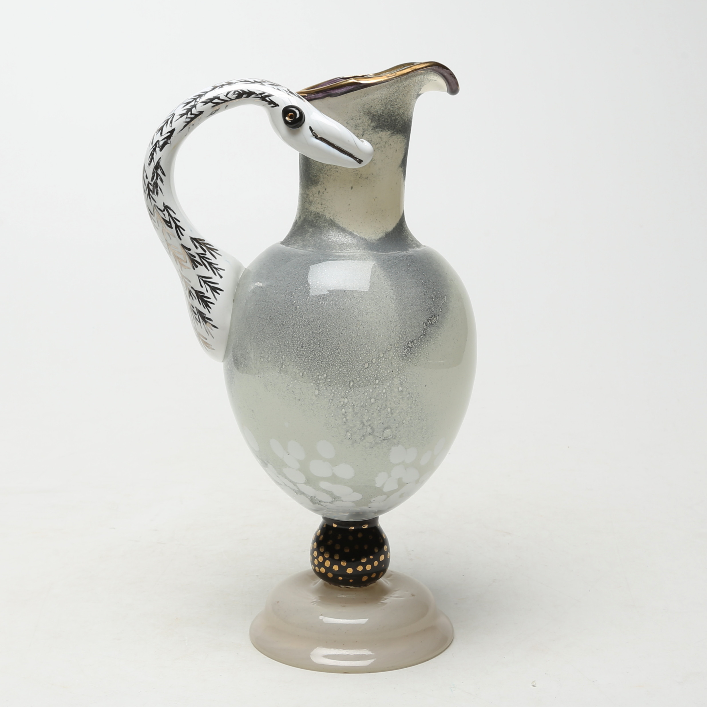 MONICA BACKSTRÖM. KONSTGLASKANNA, Kosta Boda, osignerad.