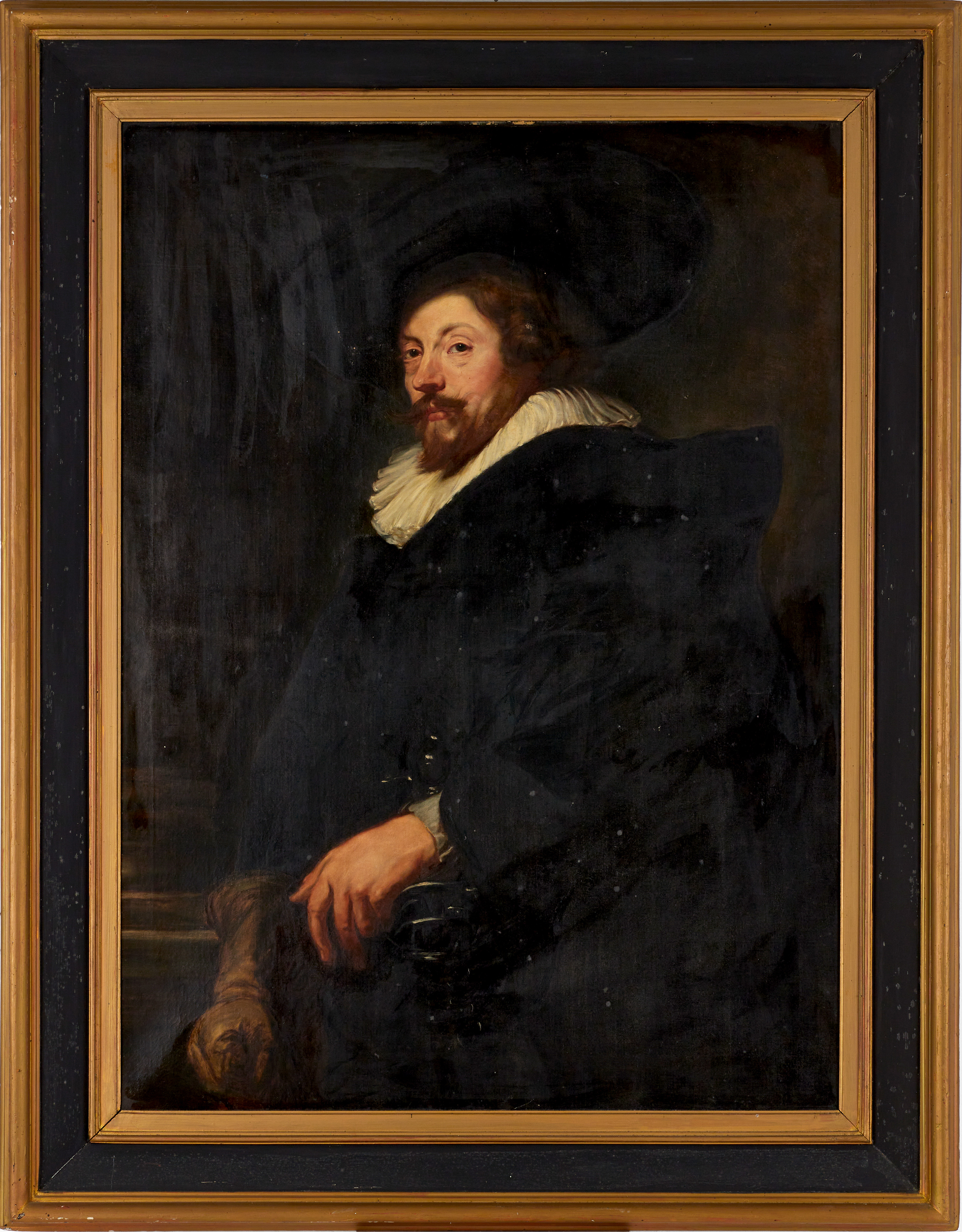 PETER PAUL RUBENS efter, omkring 1900, självporträtt, olja på duk.