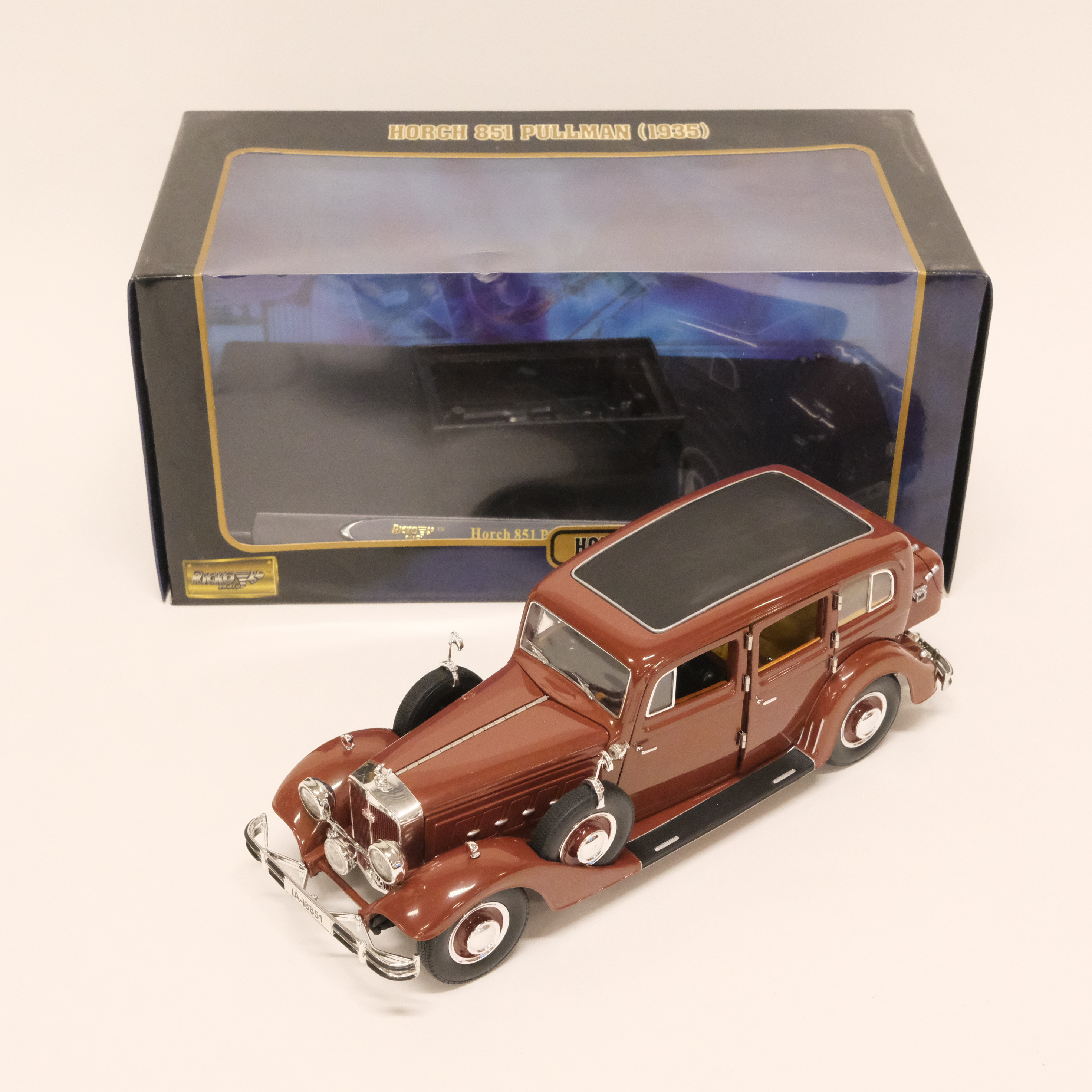 RICKO. BILMODELL. "HORCH 851 PULLMAN 1935". SKALA 1:18.