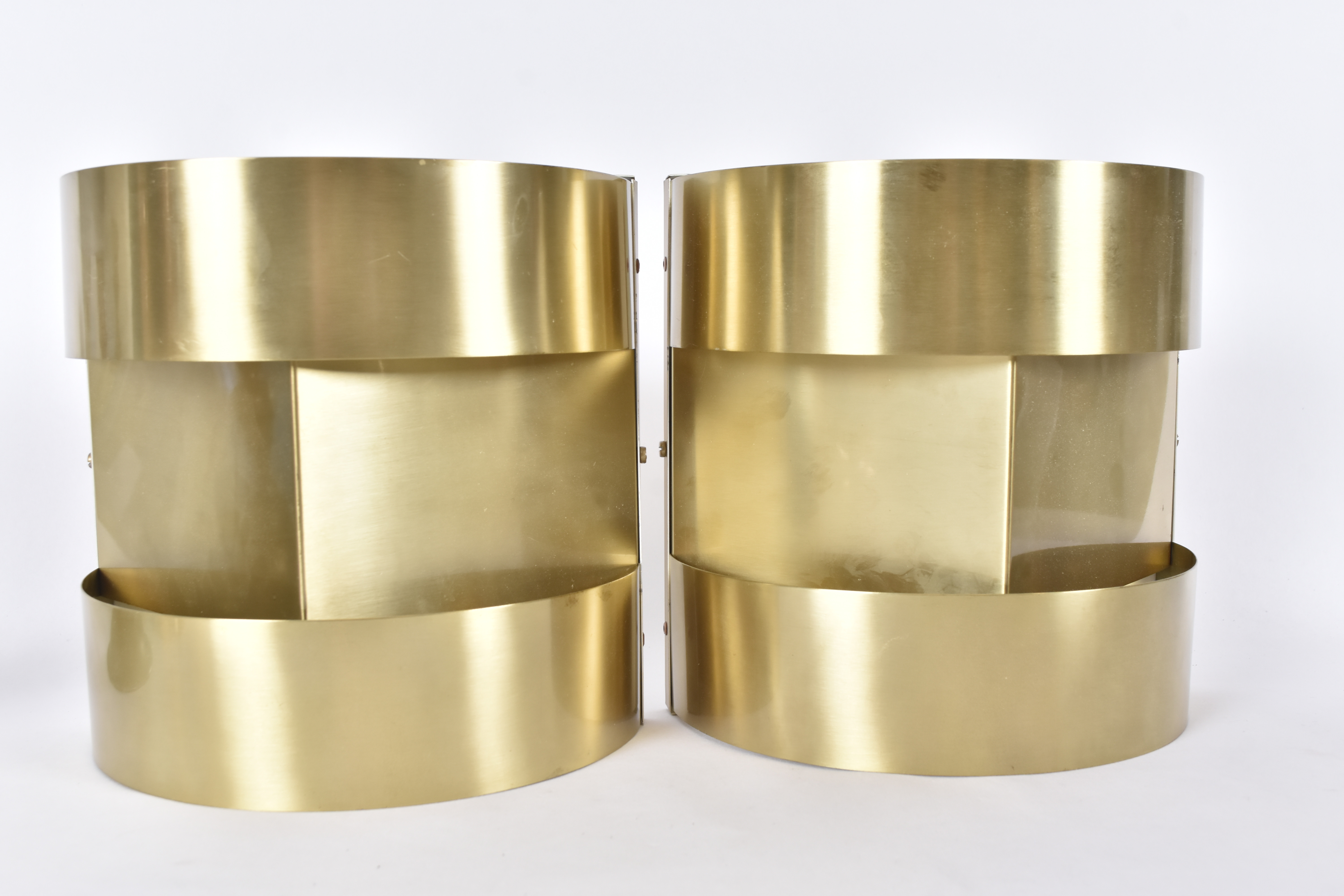 VÄGGLAMPOR, 1 par, mässing.