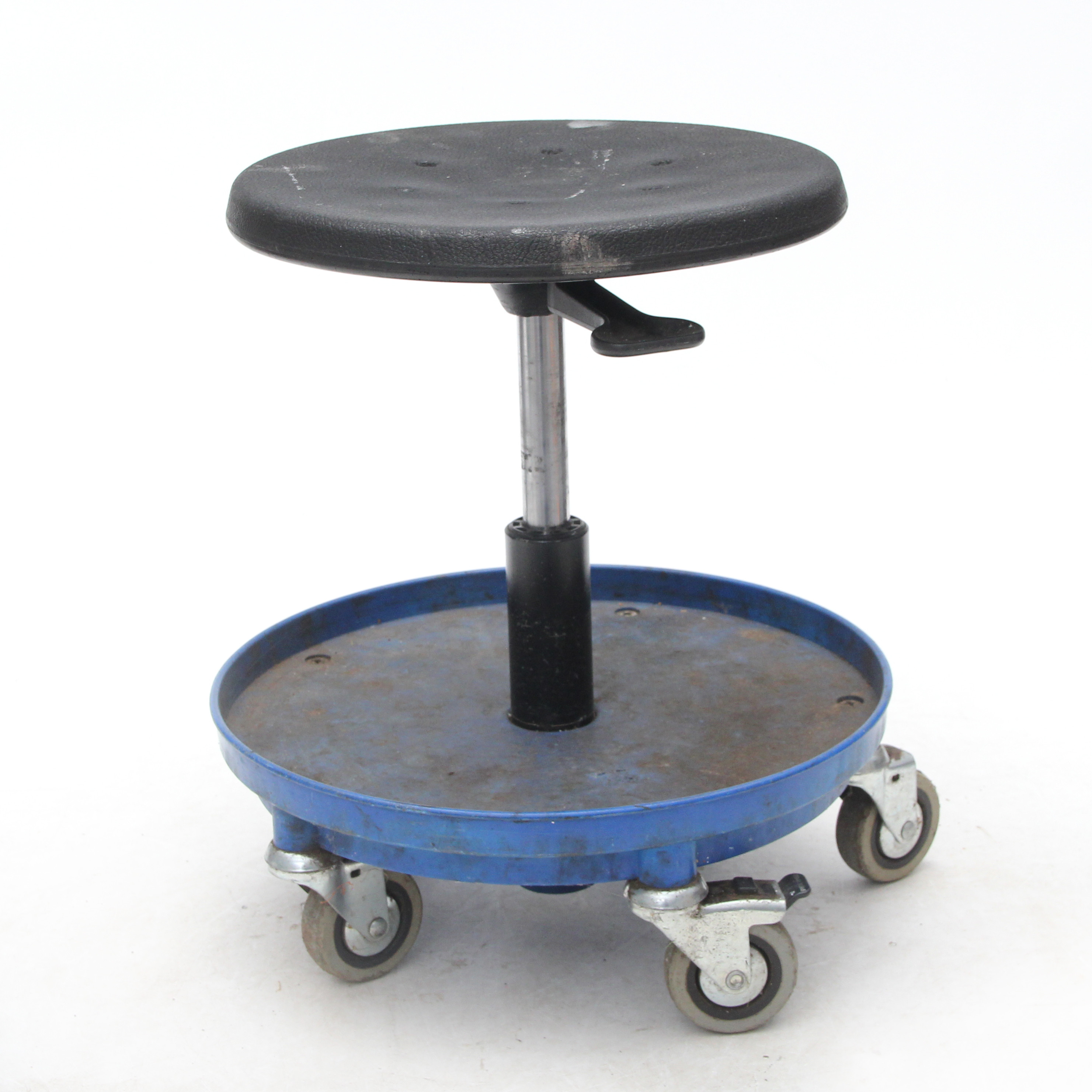 Verkstadsstol, rund, Höj och sänkbar.