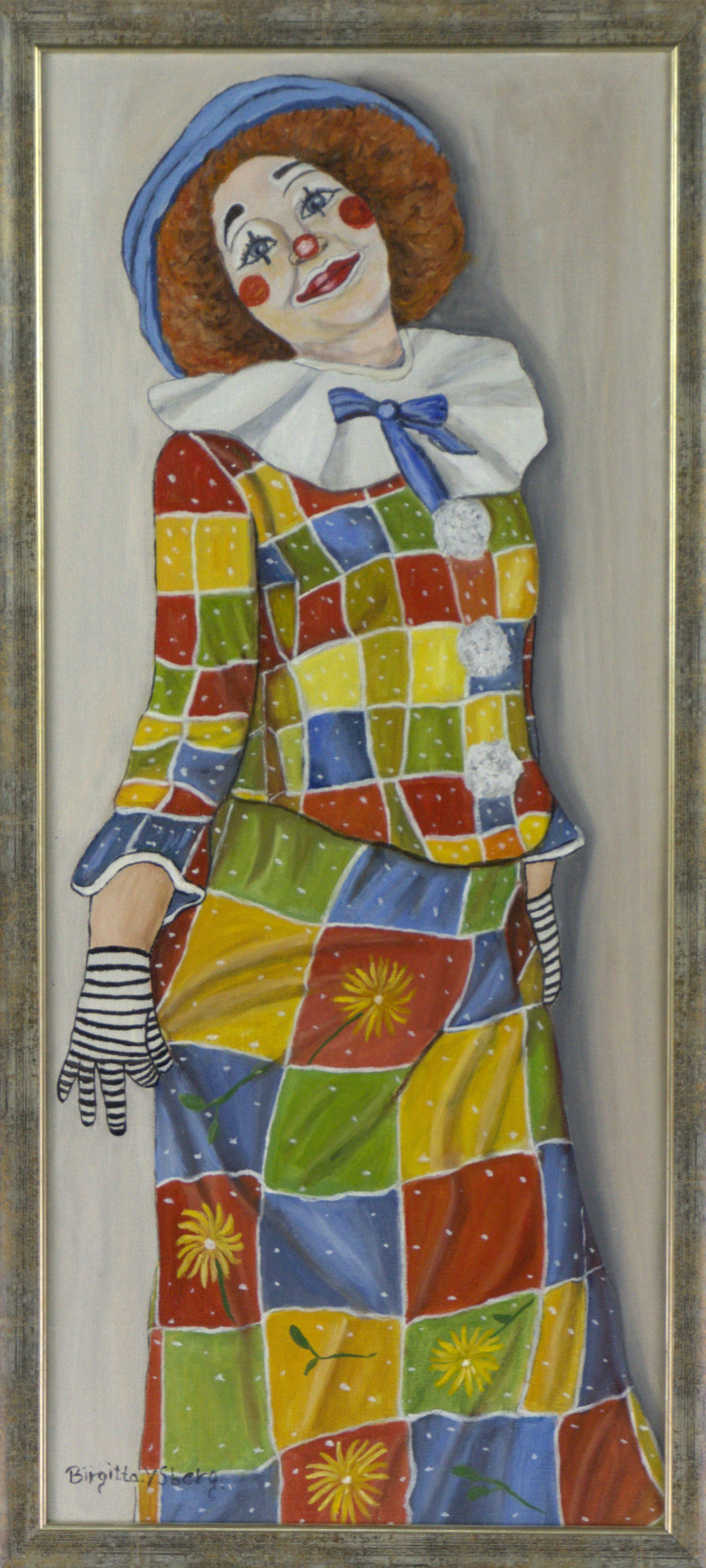 BIRGITTA YSBERG. Olja på duk, "Så likt", signerad.