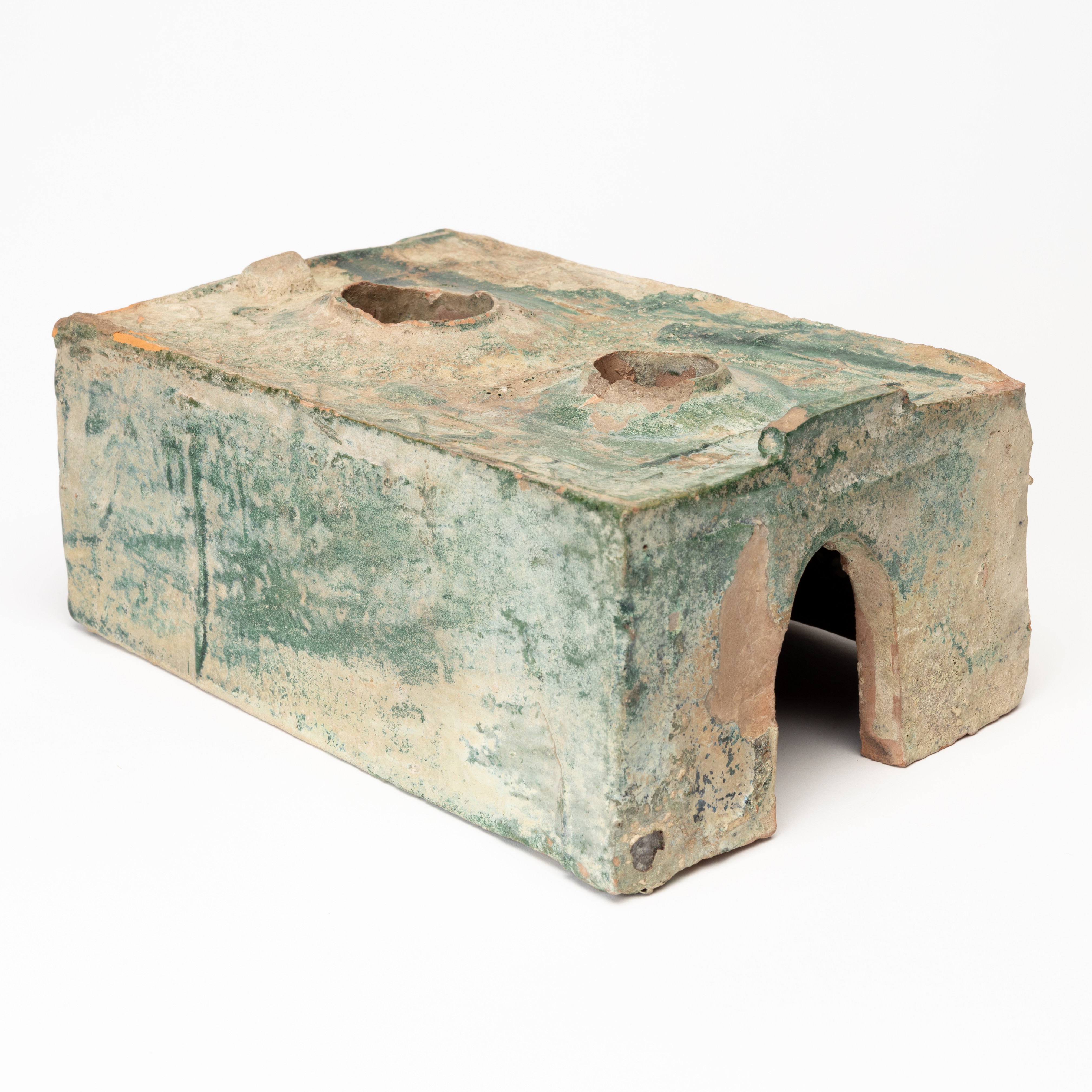 MINIATYRSPIS keramik, Kina, Han-dynastin. (206 f. Kr.-220 e.Kr.)