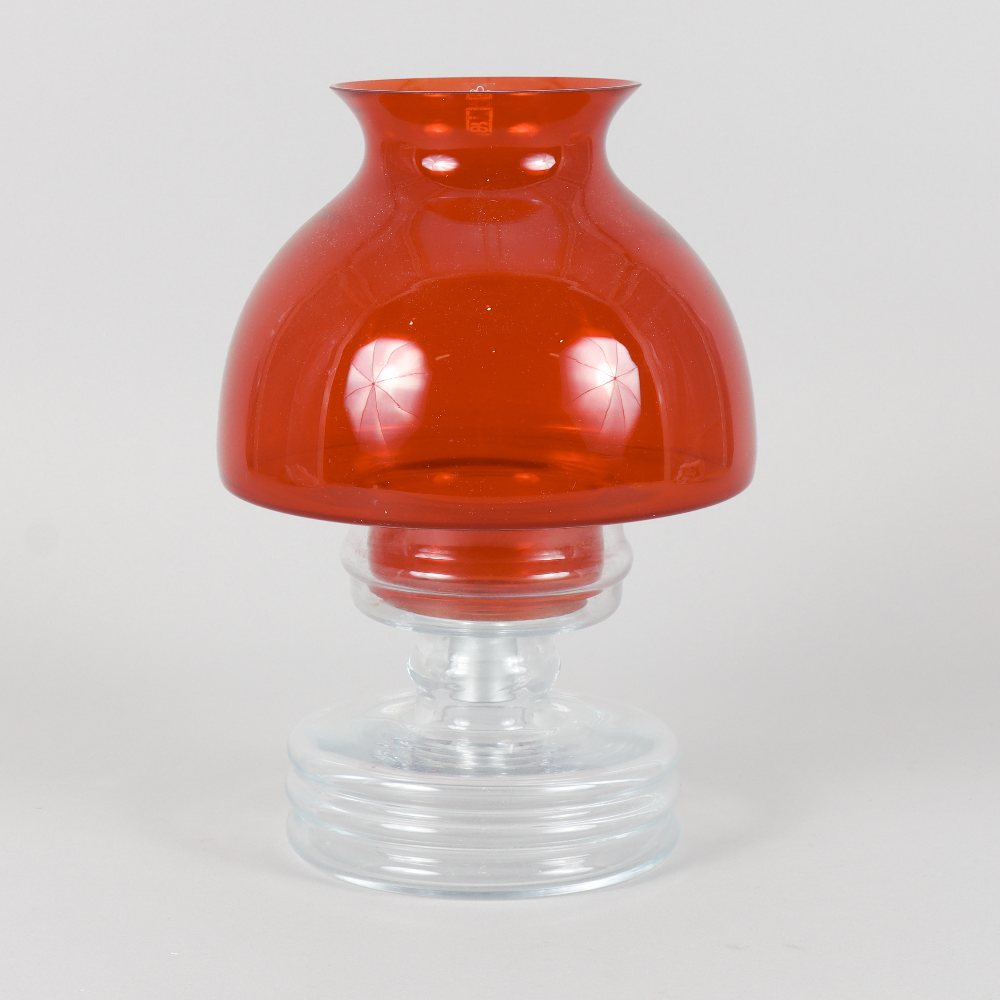 NANNY STILL. Ljuslykta, glas. "Apollo 1960" Riihimäen Lasi 1970-1976, Finland.