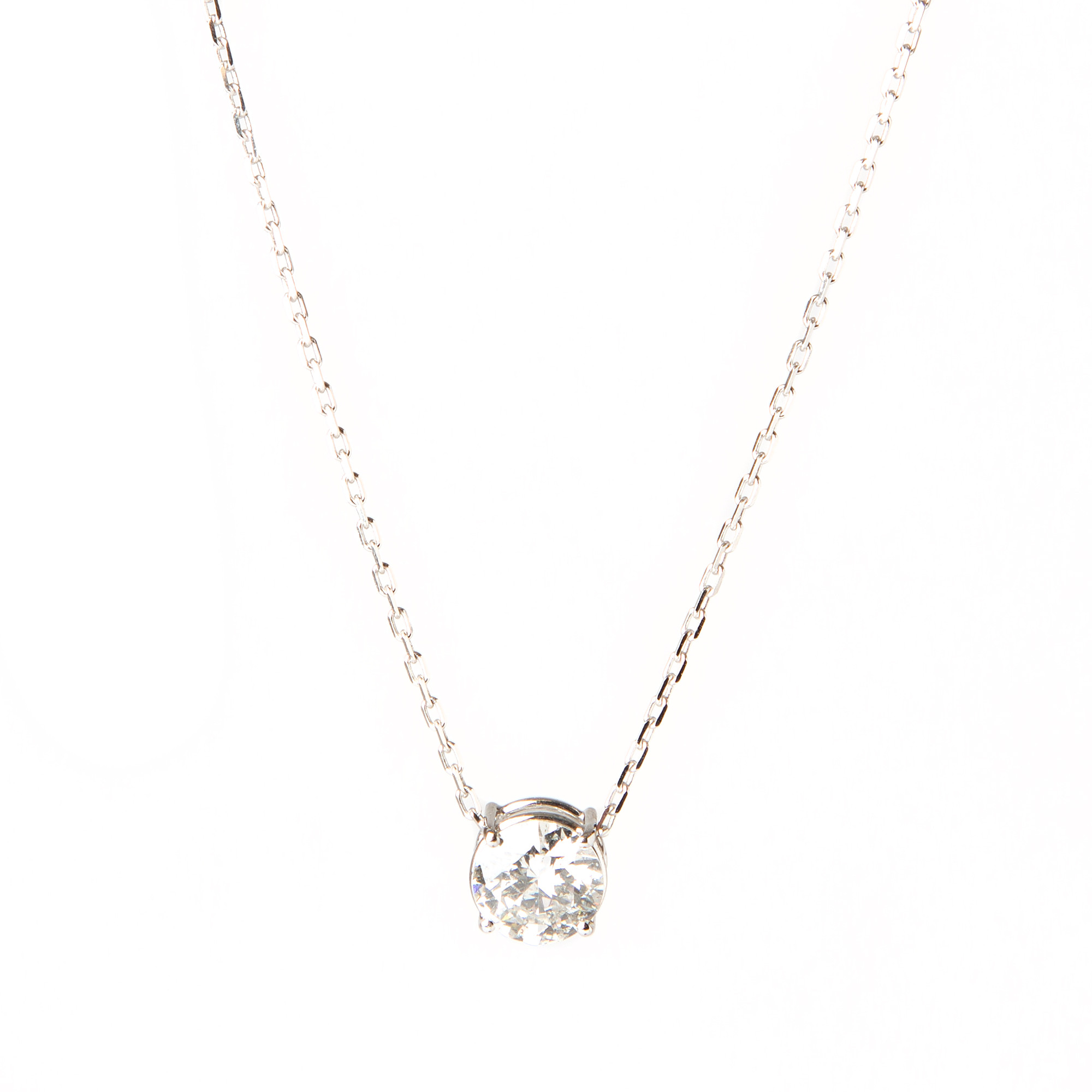 HÄNGE, 18K vitguld med briljantslipad diamant ca 1.73 ct.